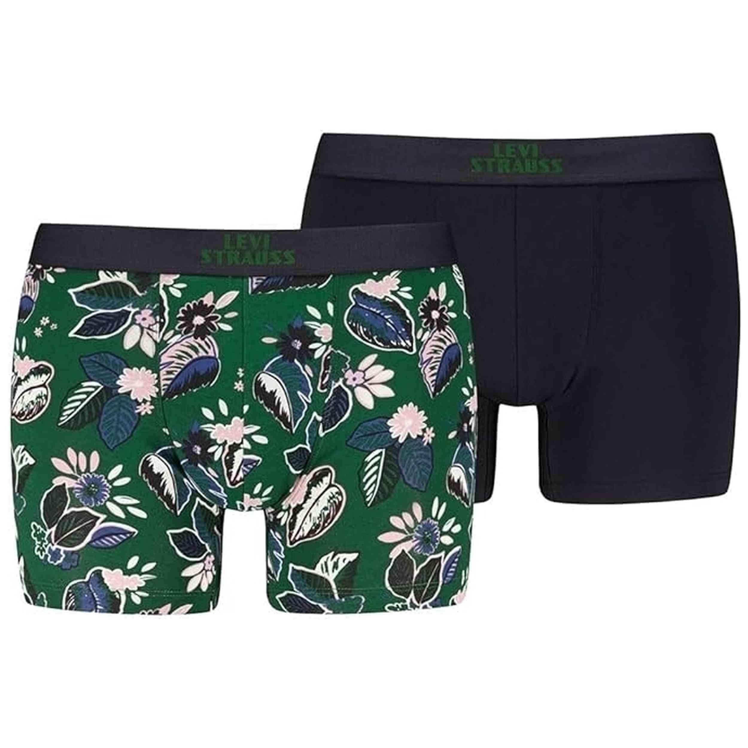 Boxers Levi's modèle LEVIS MEN FLWR LEAF AOP BOXER BRIEF 2P pour homme 1/5
