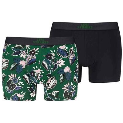 Boxershort levi's model levis men flwr leaf aop boxer brief 2p voor mannen