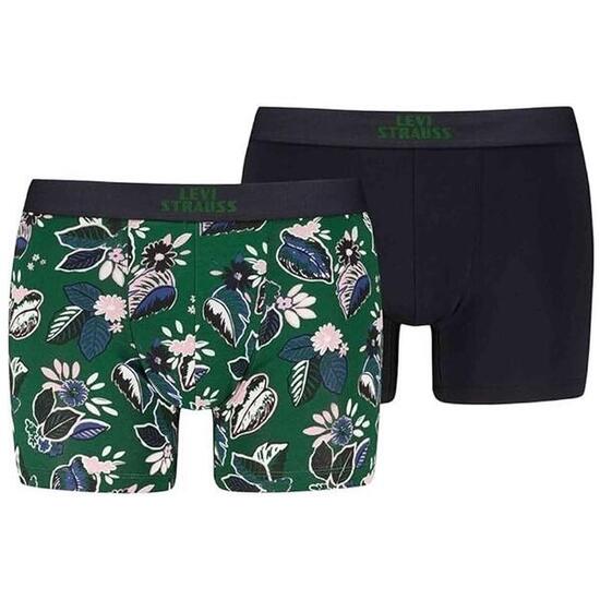 Boxers Levi's modèle LEVIS MEN FLWR LEAF AOP BOXER BRIEF 2P pour homme