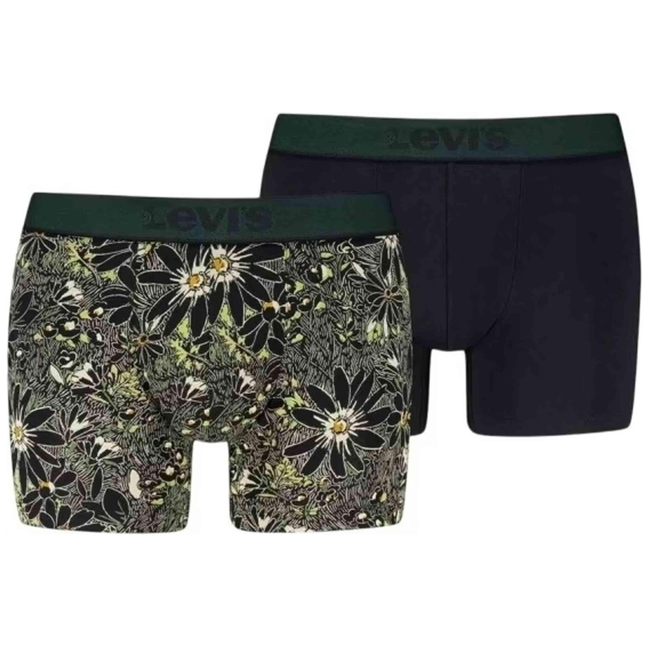 Boxers Levi's modèle LEVIS MEN HATCH FLWR AOP BOXER BRIEF 2P pour homme 1/1