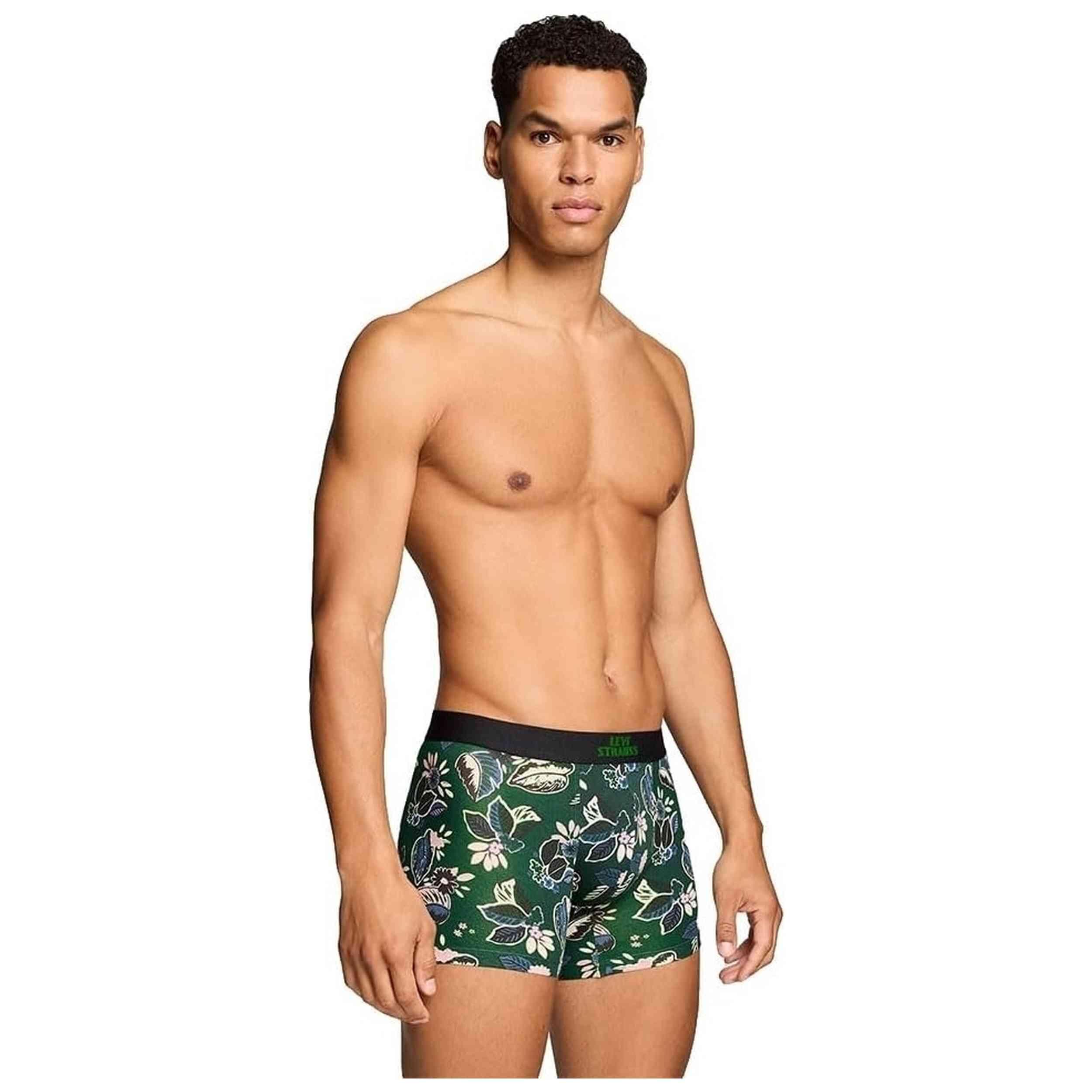 Boxers Levi's modèle LEVIS MEN FLWR LEAF AOP BOXER BRIEF 2P pour homme 5/5