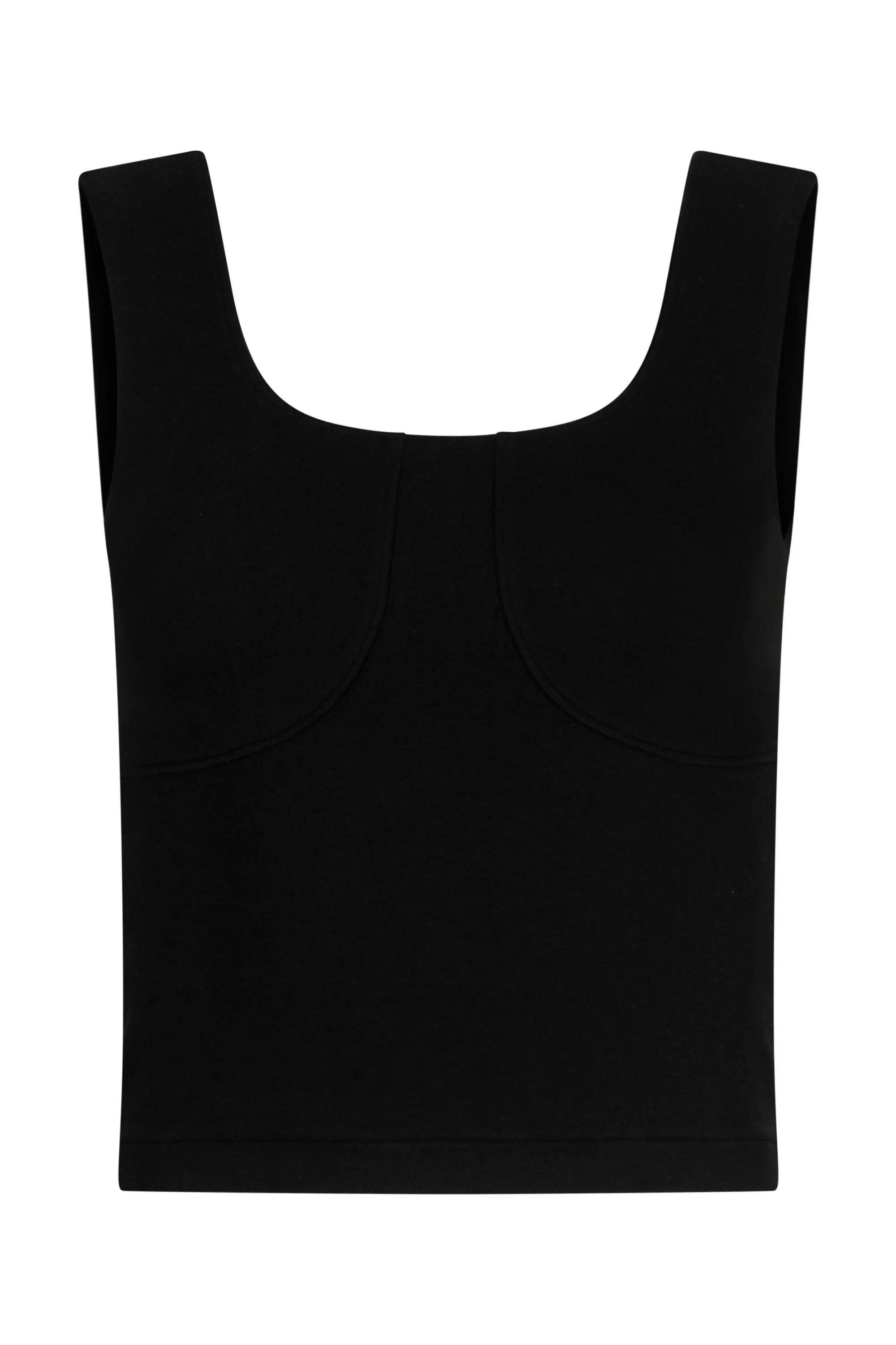 Crop Top de Yoga Ansuya - Noir Onyx 5/5