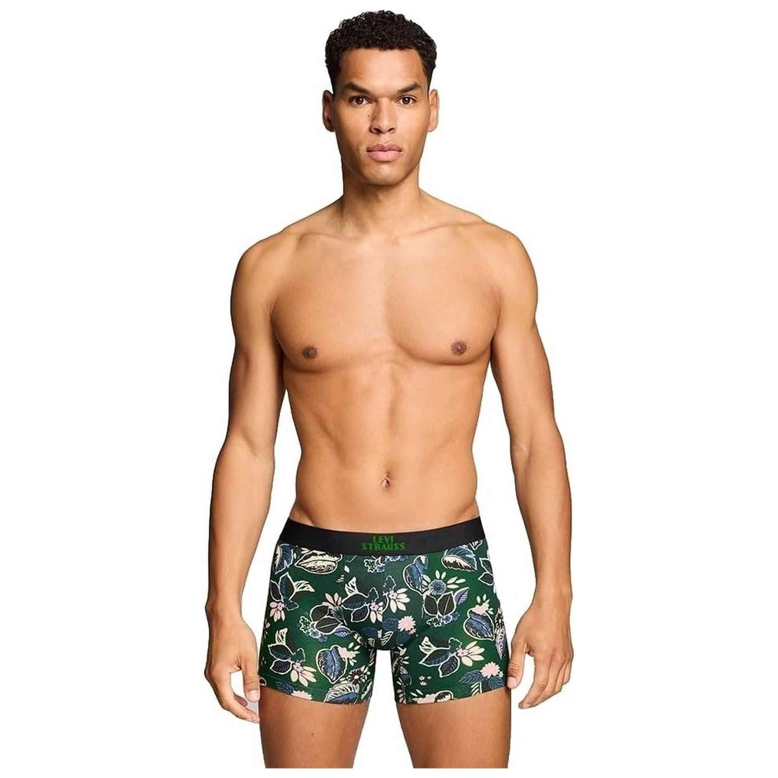 Boxers Levi's modèle LEVIS MEN FLWR LEAF AOP BOXER BRIEF 2P pour homme 2/5