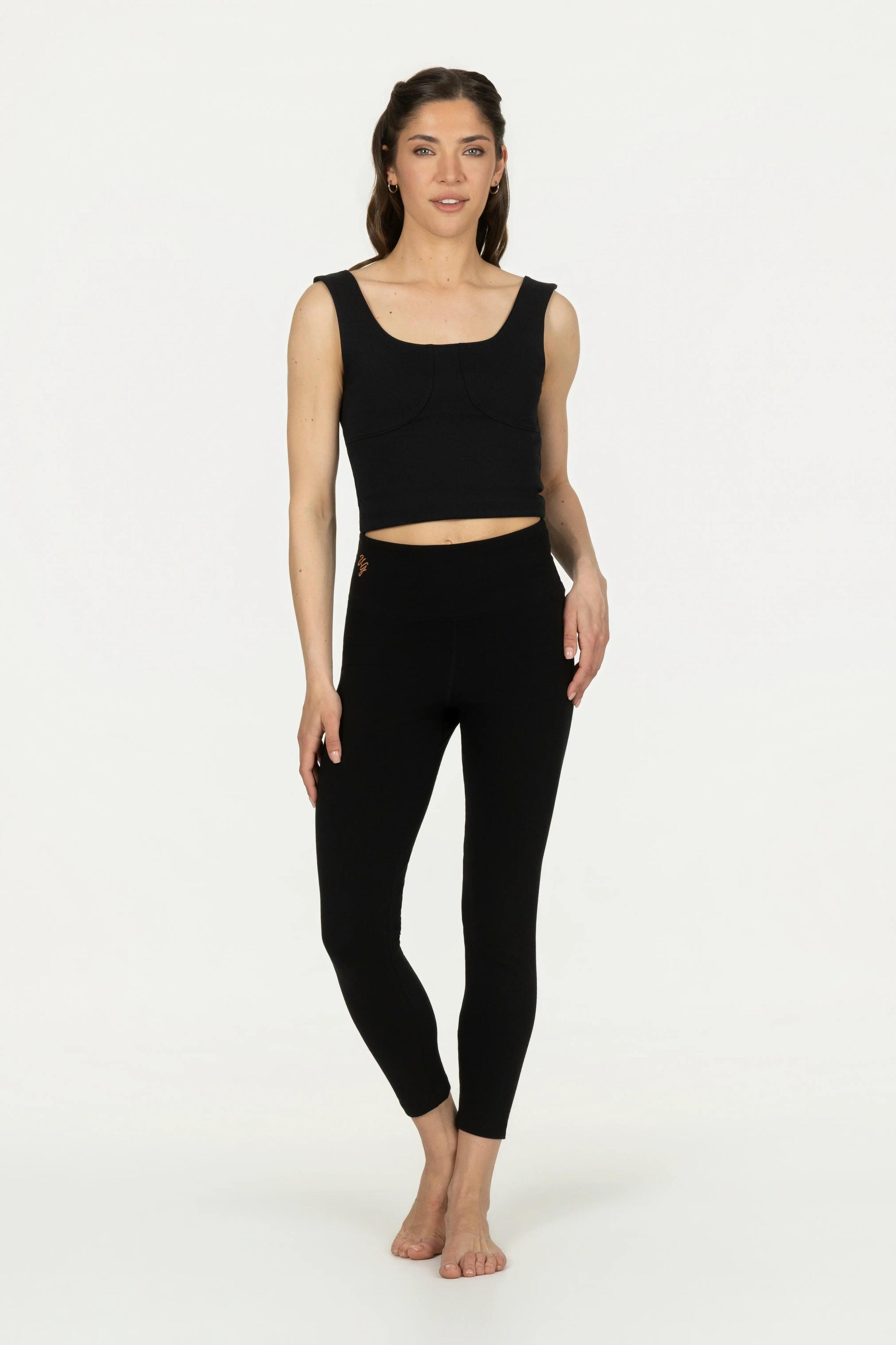 Crop Top de Yoga Ansuya - Noir Onyx 4/5