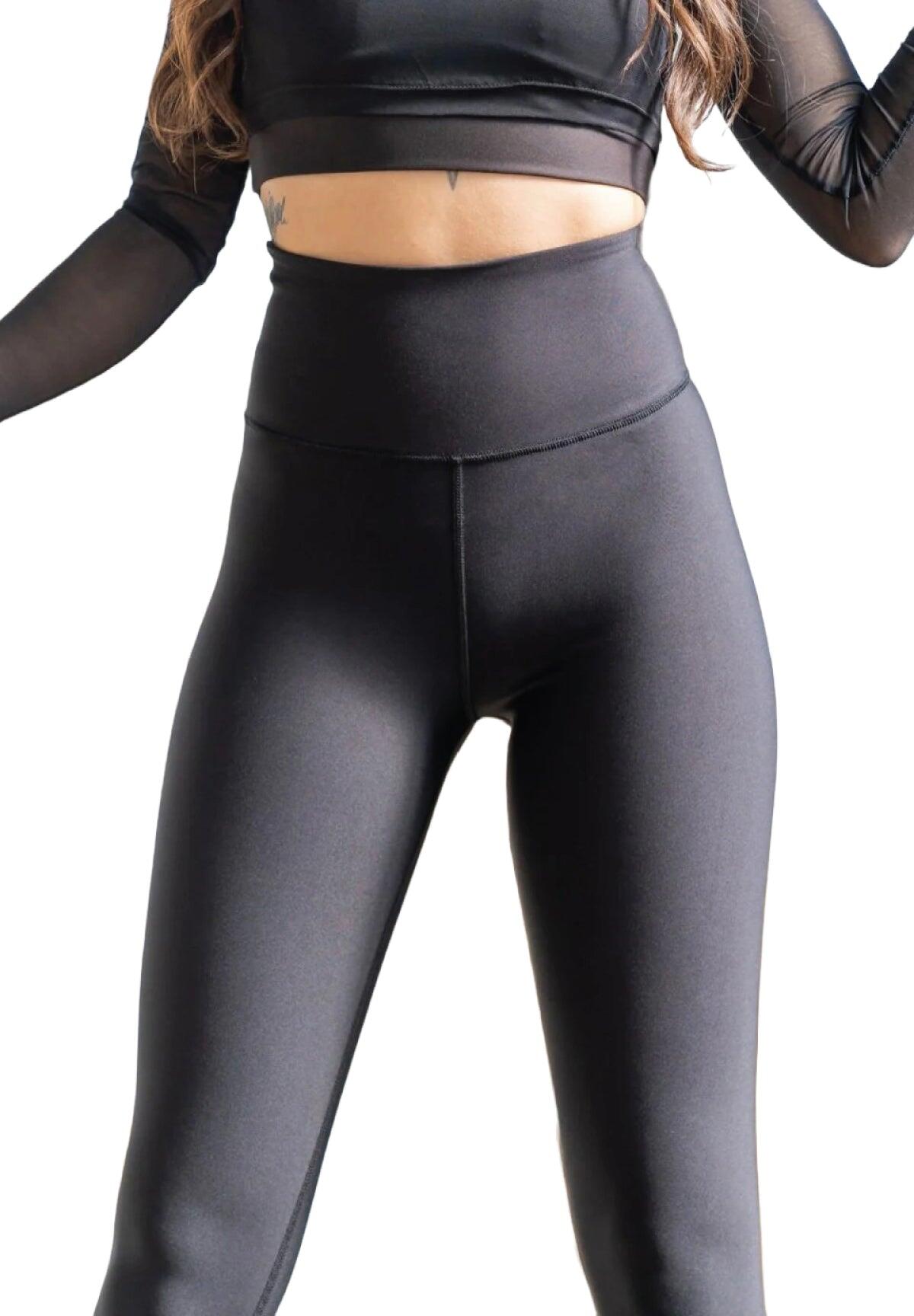 249 Leggings invernali a vita alta in nero 4/4