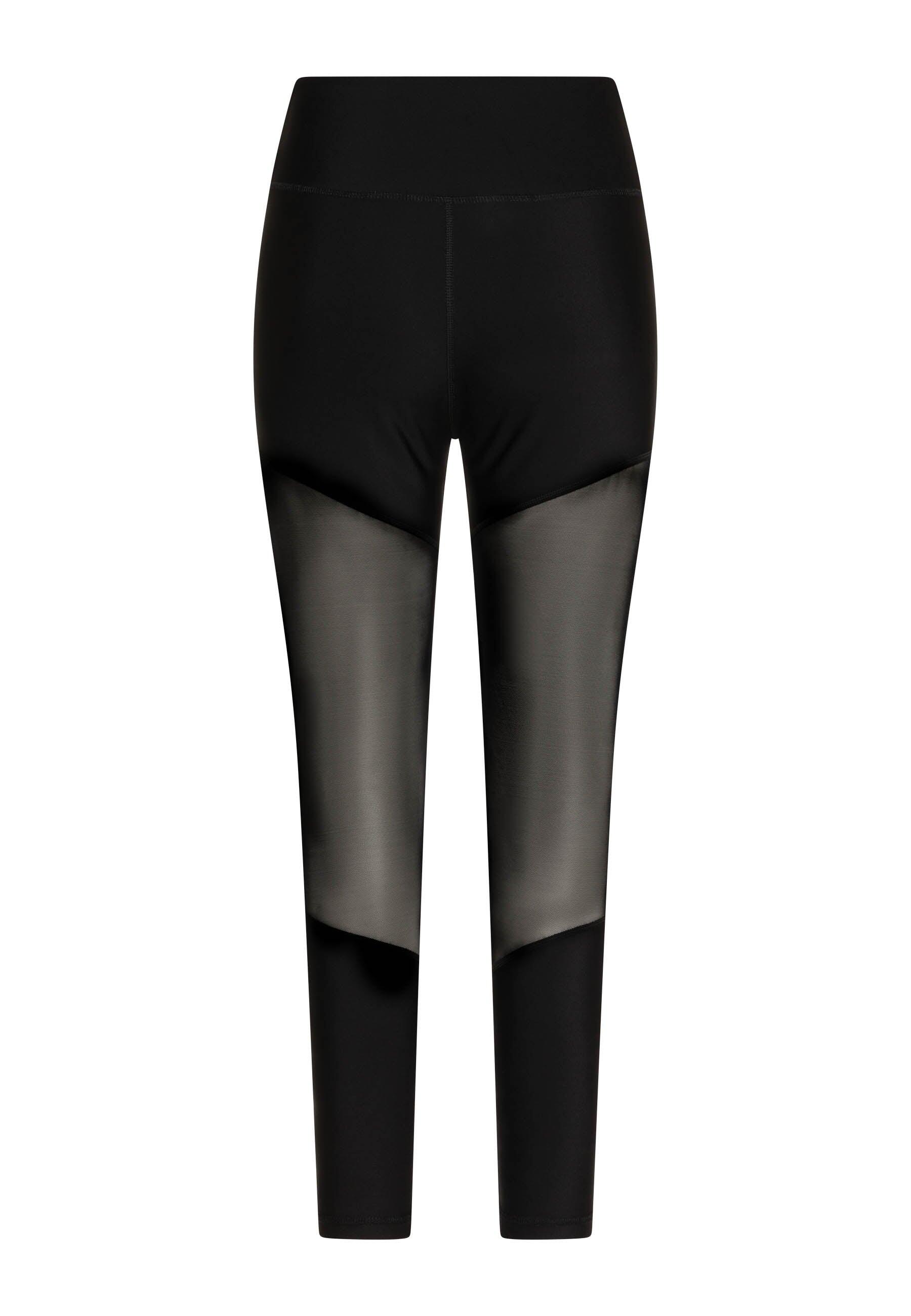 1005 Leggings sportivi con dettagli in tulle in nero 3/5