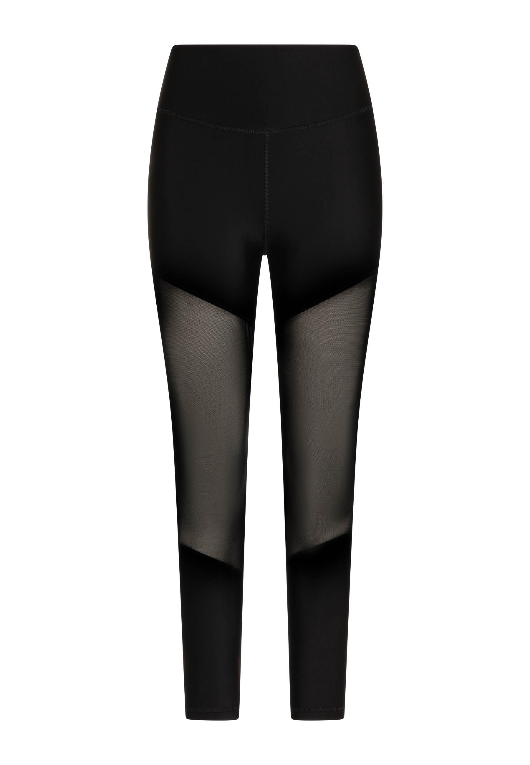 1005 Leggings sportivi con dettagli in tulle in nero 2/5