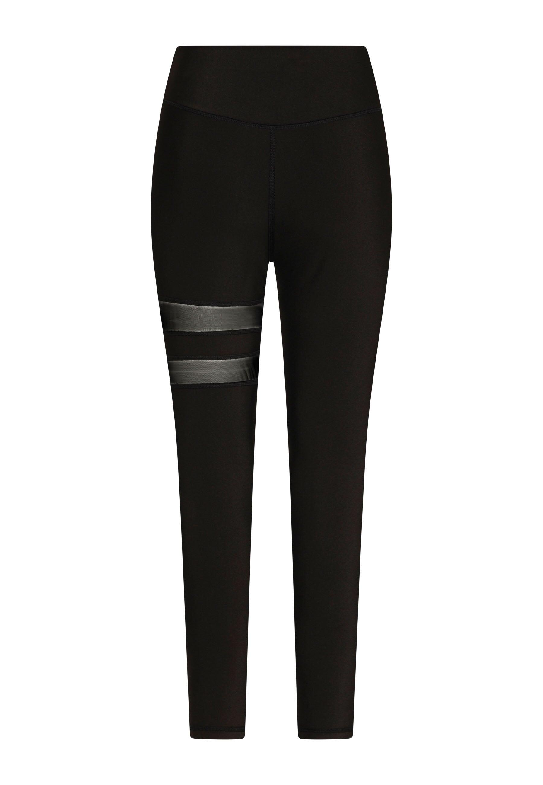 913 Leggings sportivi con dettagli in tulle in nero 3/5