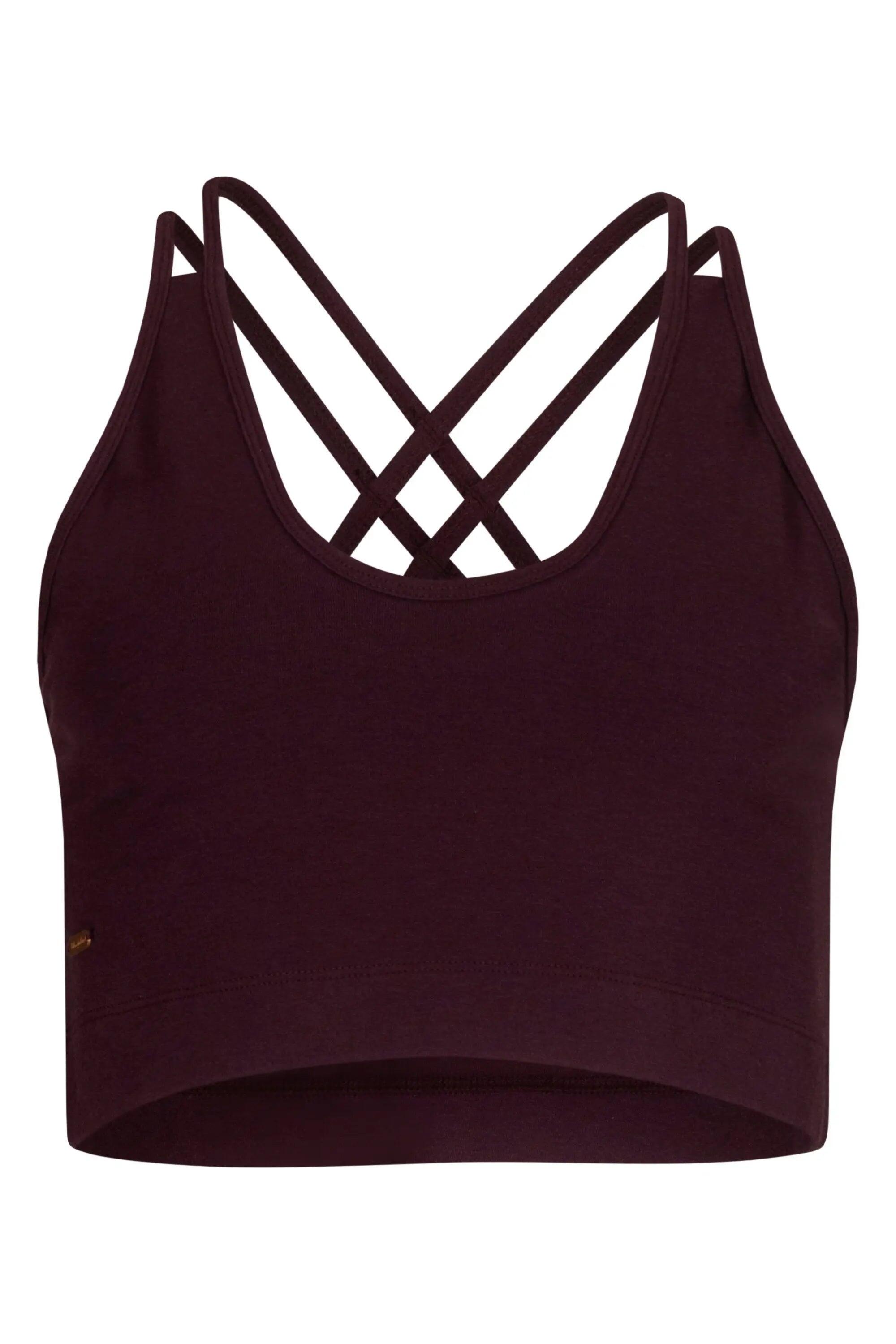 Brassière de Yoga Lyrais - Aubergine 5/5