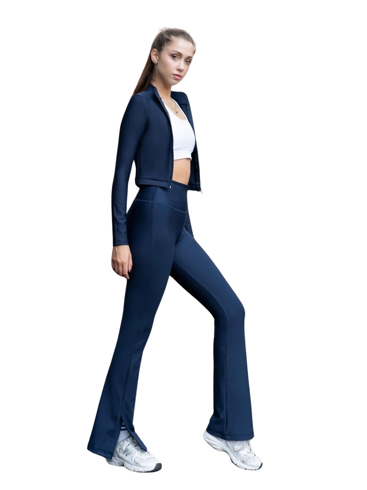 1259 Leggings spagnoli spezzati in blu navy 2/4