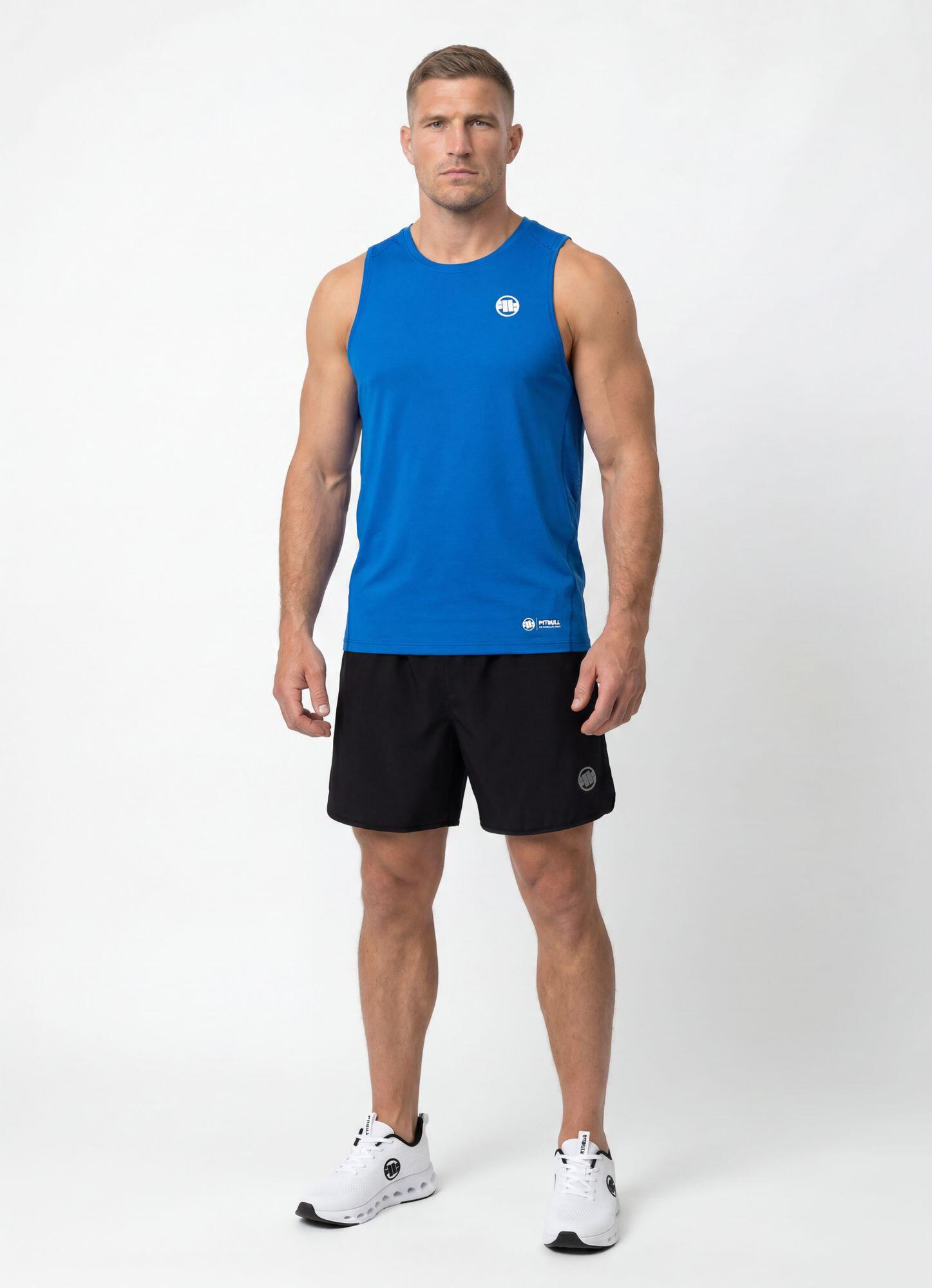 Męski Tank Top sportowy PITBULL treningowy oddychający Mesh RUNWAY 3/8