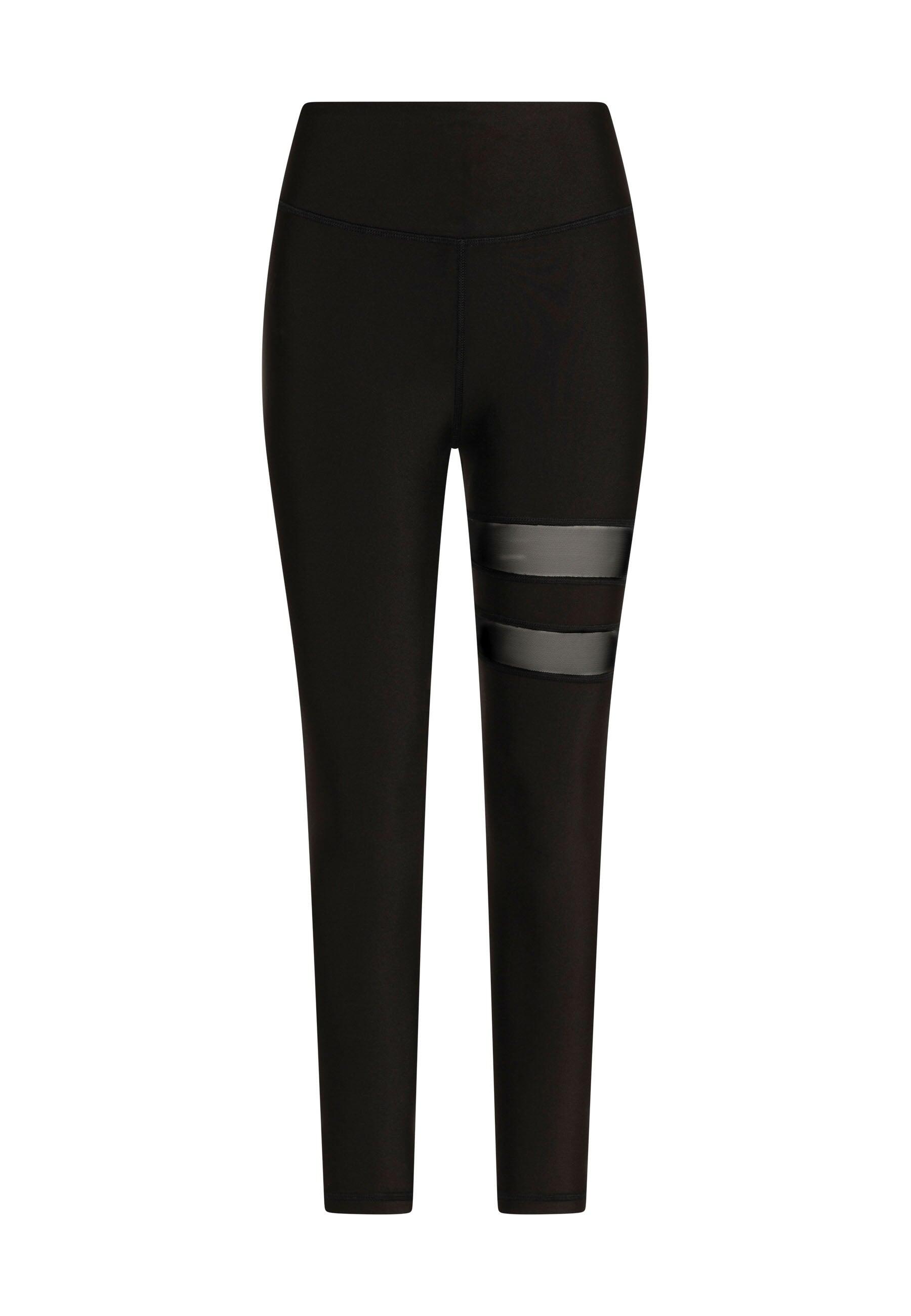 913 Leggings sportivi con dettagli in tulle in nero 2/5