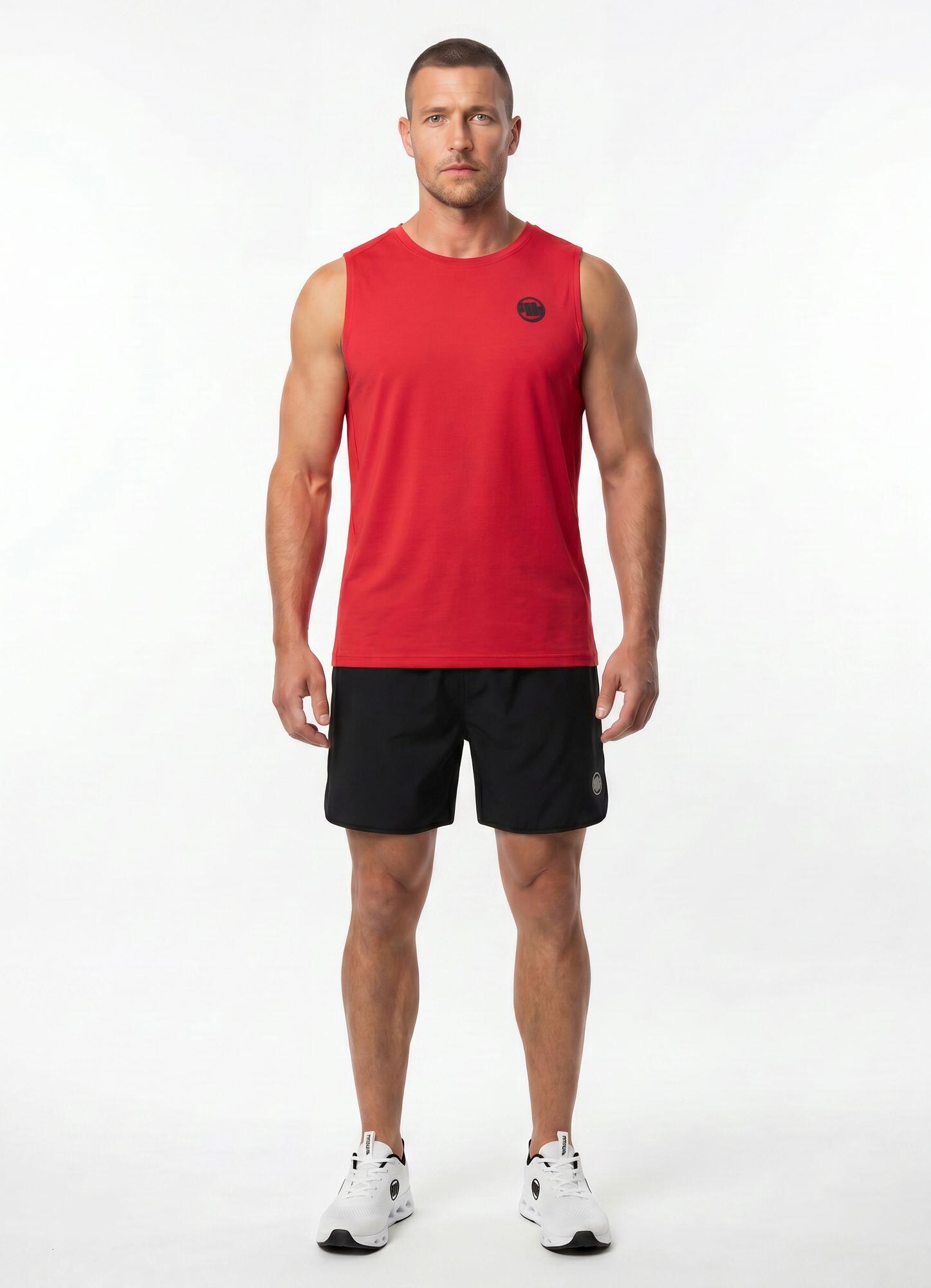 Męski Tank Top sportowy PITBULL treningowy oddychający Mesh RUNWAY 3/8