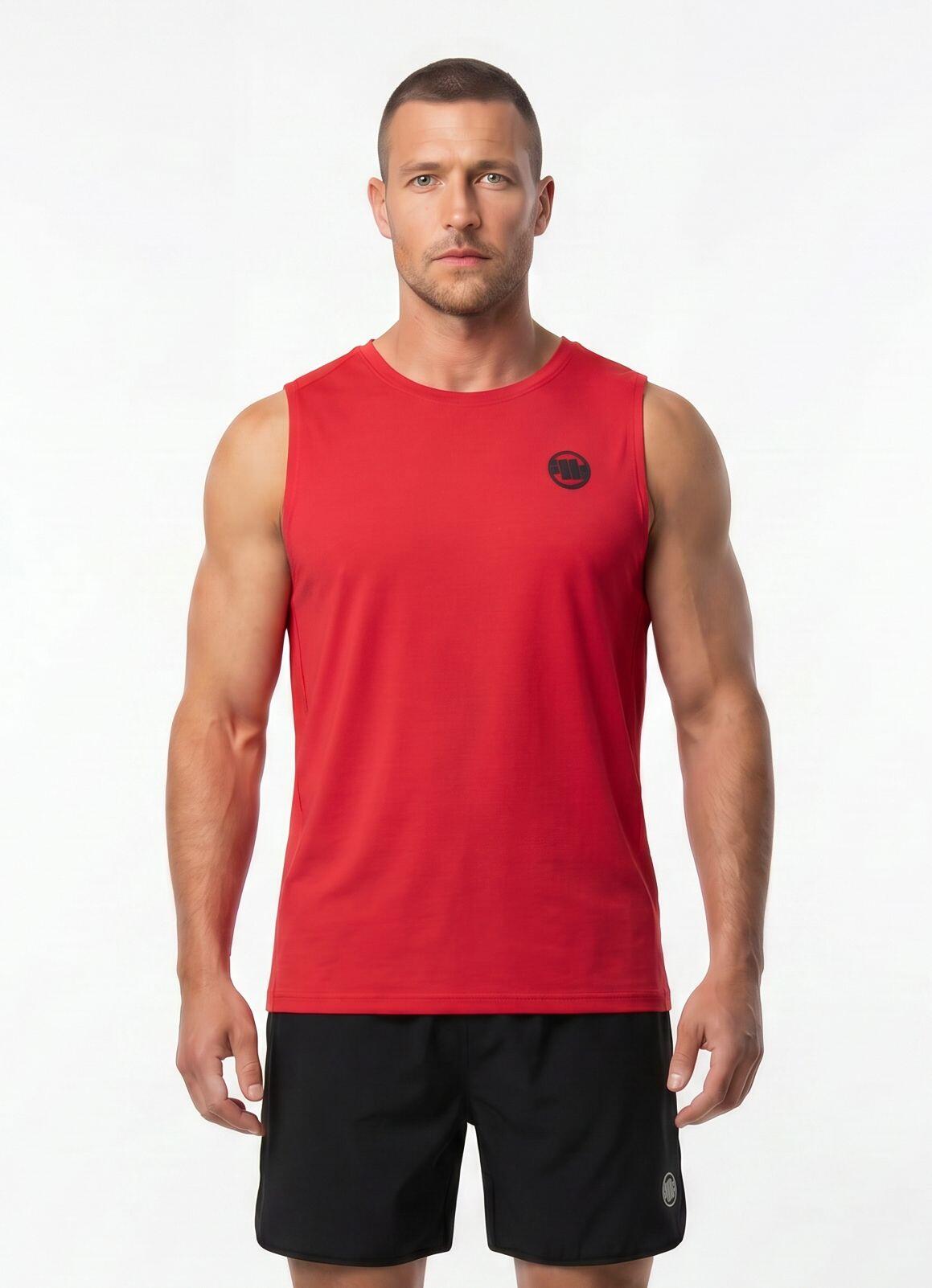 Męski Tank Top sportowy PITBULL treningowy oddychający Mesh RUNWAY 2/8