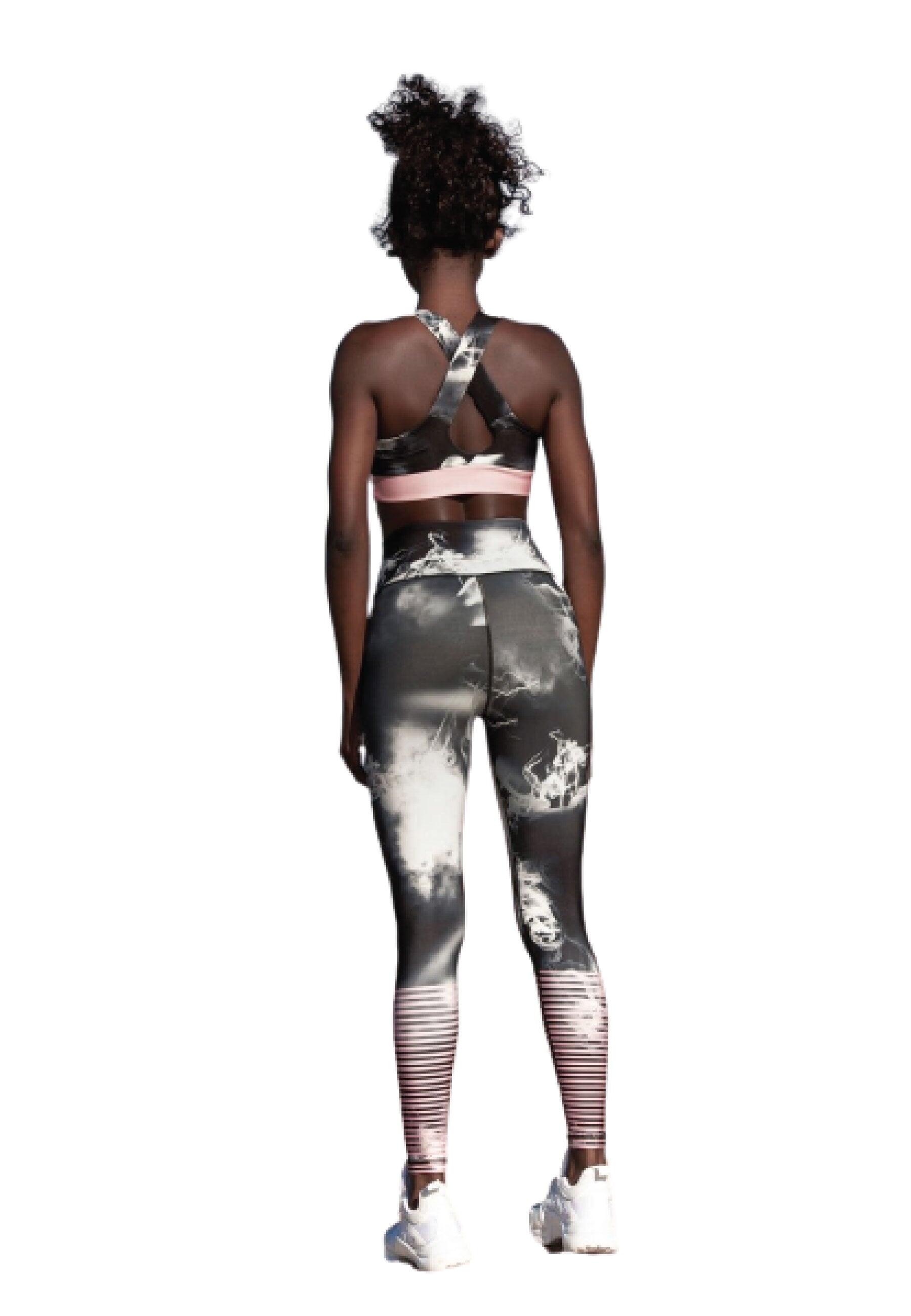 1022 Extra High Waist Leggings in Grau & Rosa 4/4