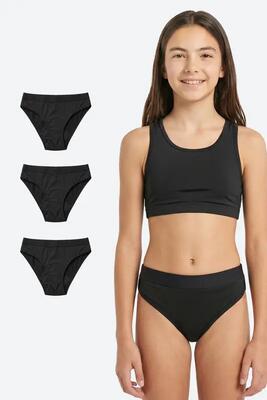 Mutandine Mestruali Bambina Ecowoman Sport Flusso Abbondante
