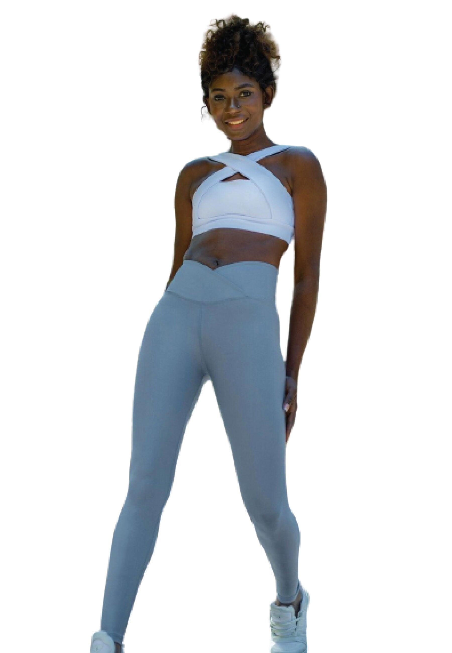 1097 Ve Waist Leggings in blu acqua 3/3