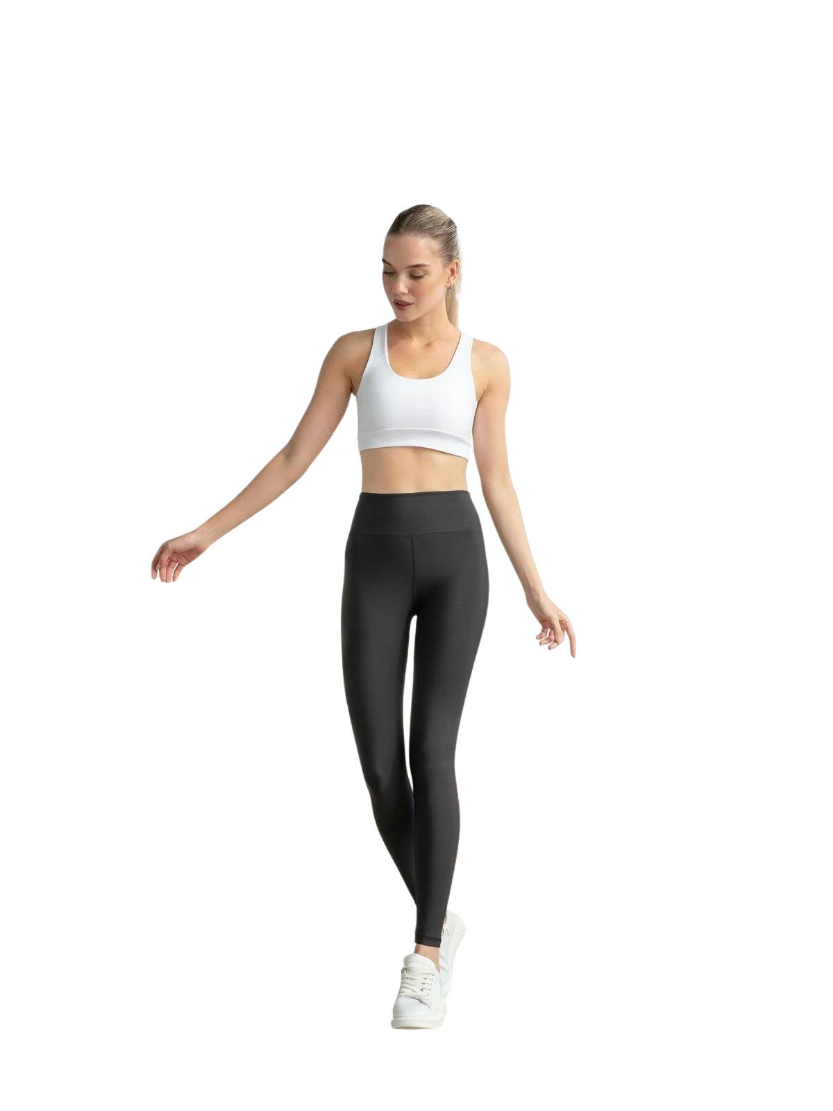 406 VE Leggings Butt Scrunch in nero 3/4