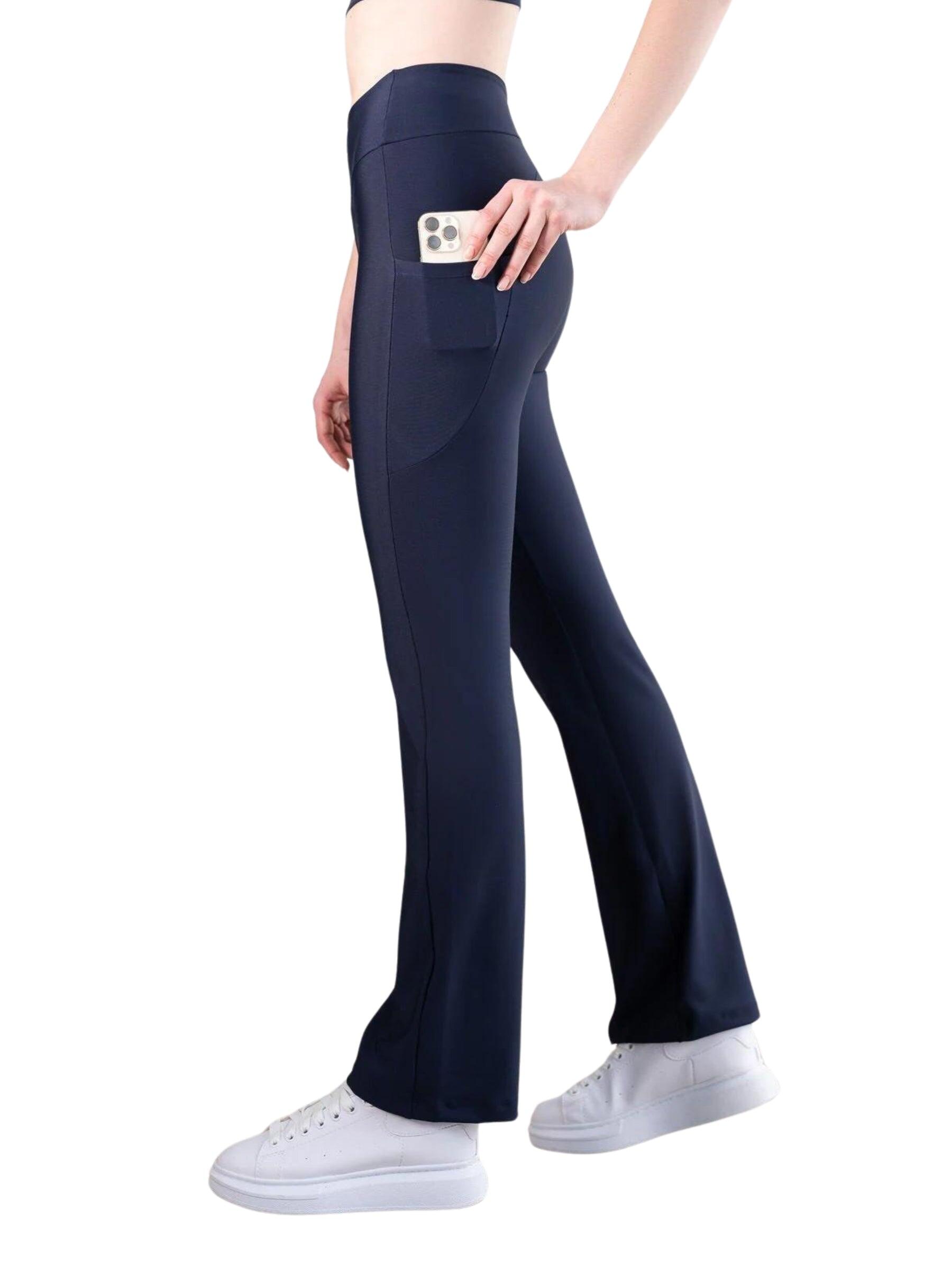 435 Leggings Pocket flare in blu navy 2/4