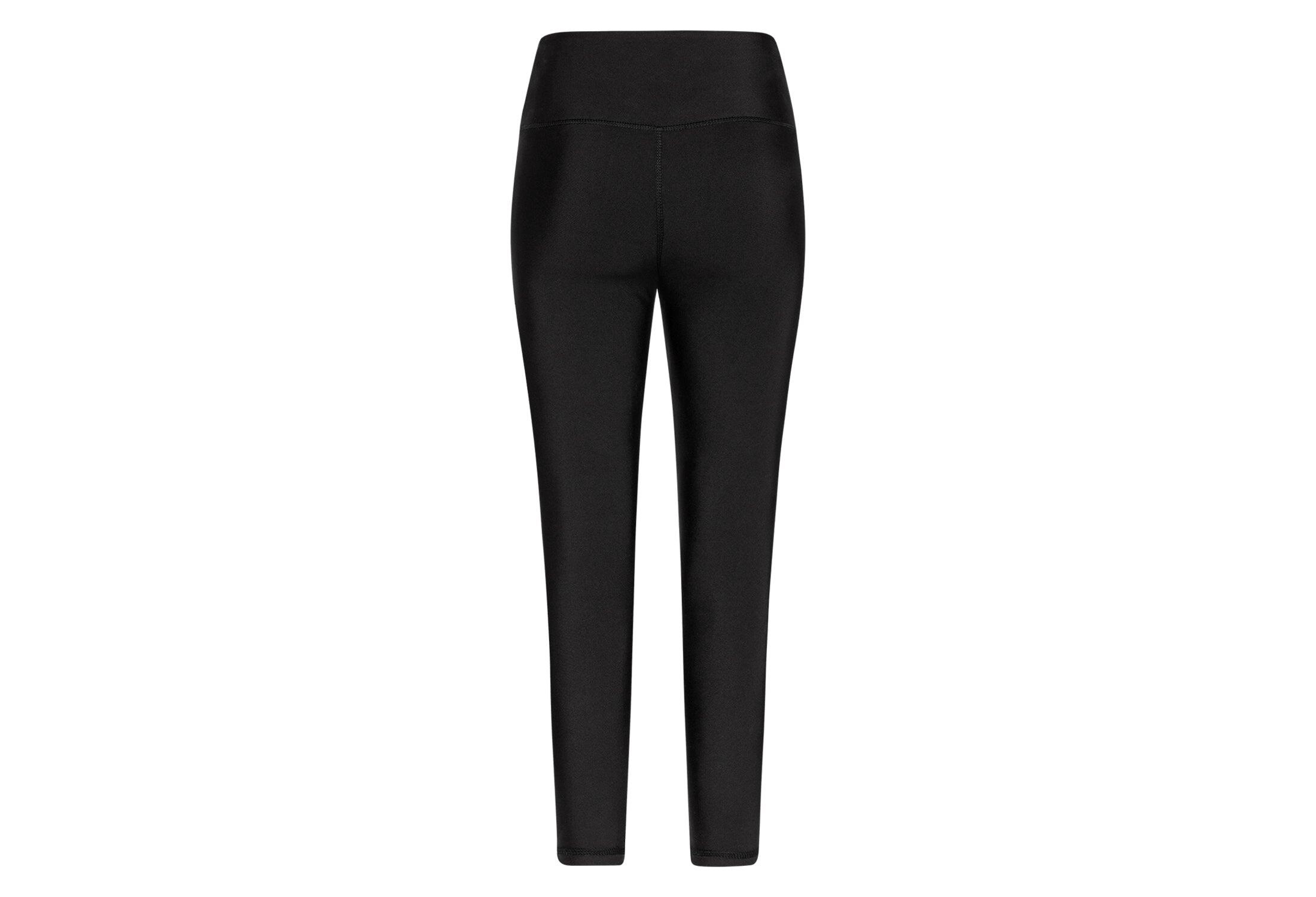 1033 Leggings a vita alta in nero 3/4