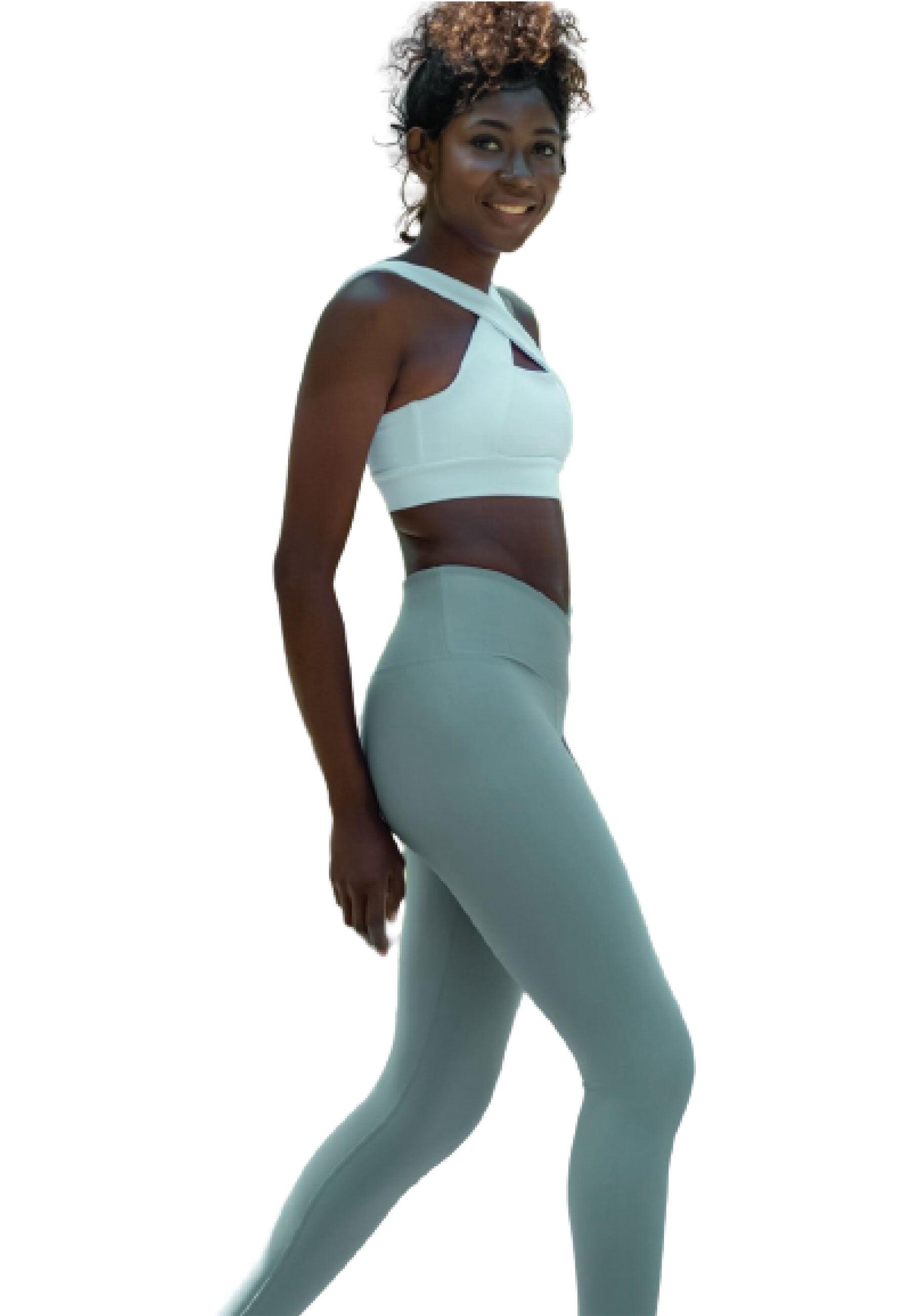 1098 Ve Waist Leggings in verde acqua 2/2