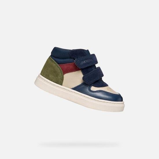 Baskets Bébé Garçon NASHIK BABY BOY Beige/Bleu Marine