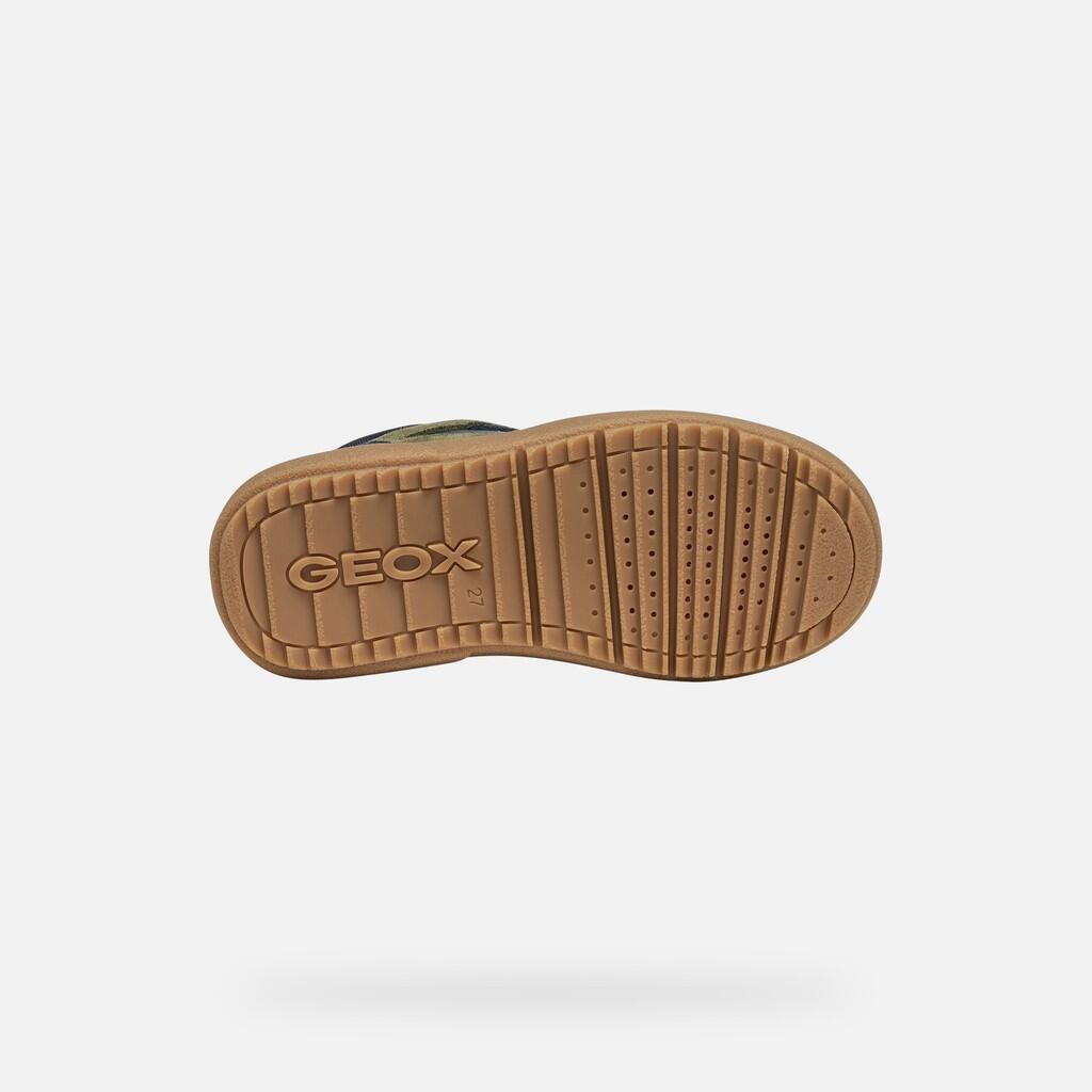 Baskets Garçon J THELEVEN BOY Bleu Marine/Vert Militaire 7/7