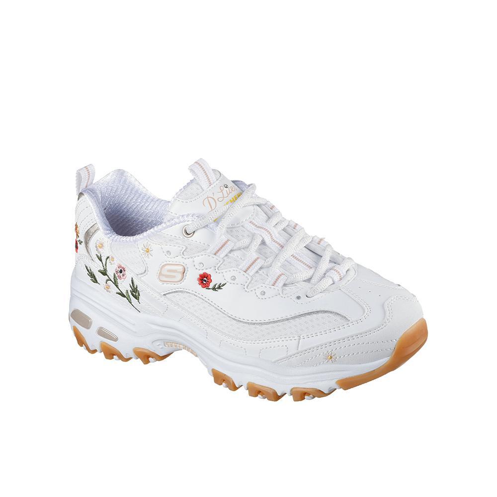 Sapatilhas Skechers Muher D'Lites Spring Bloom Branco 2/4
