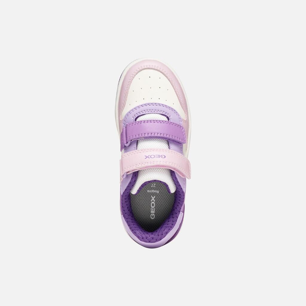 Baskets Fille WASHIBA GIRL Blanc/Lilas Foncé 6/7