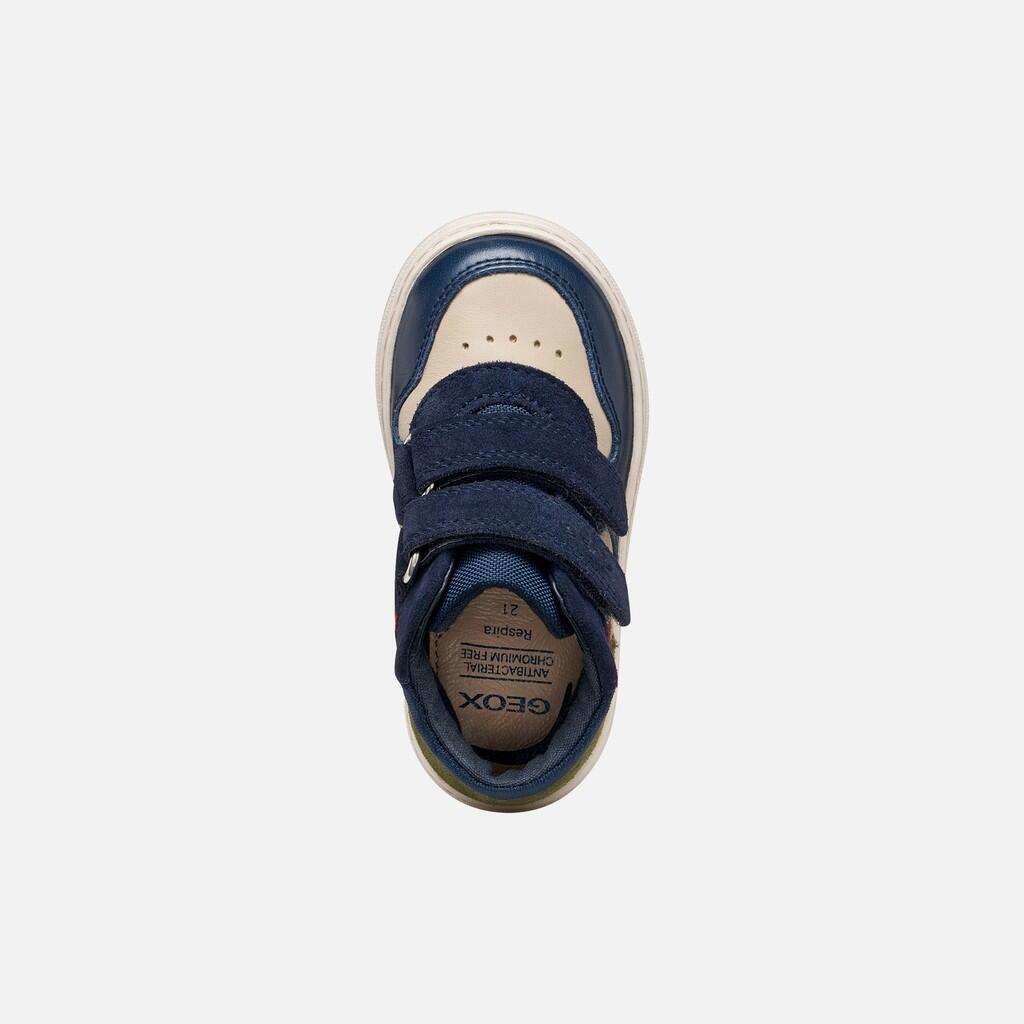 Baskets Bébé Garçon NASHIK BABY BOY Beige/Bleu Marine 6/7