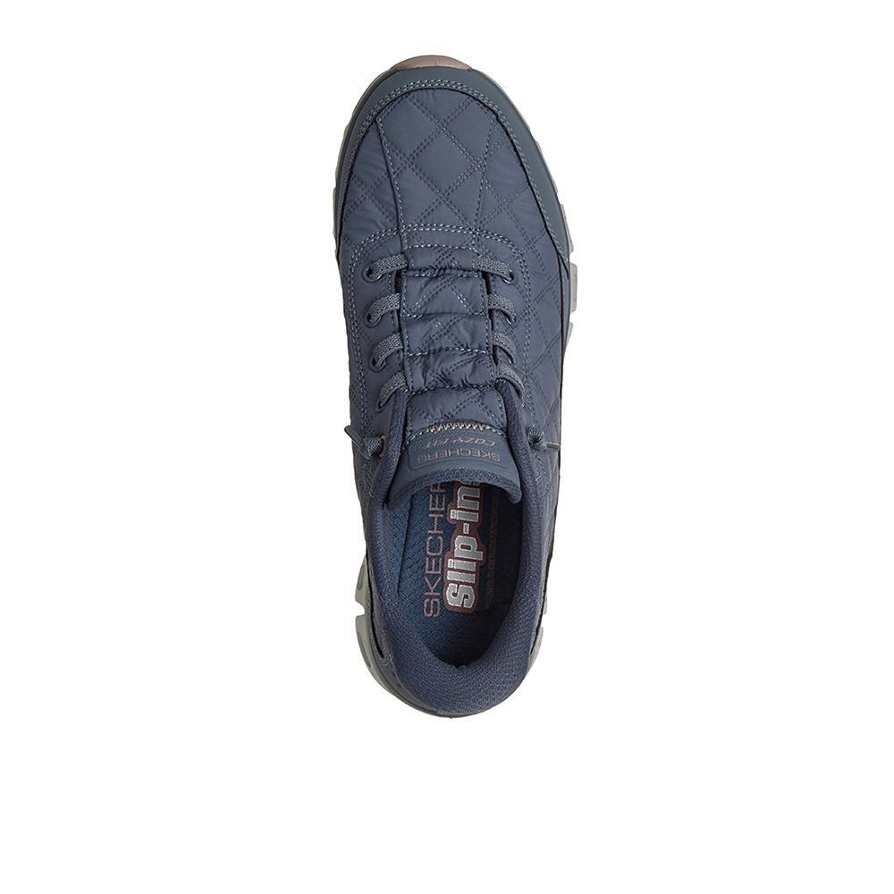 Sapatilhas Skechers Muher Glide-Step At Ease Azul 3/4
