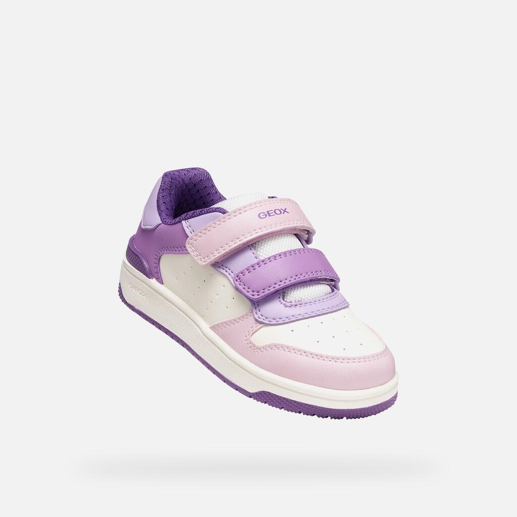 Baskets Fille WASHIBA GIRL Blanc/Lilas Foncé 5/7