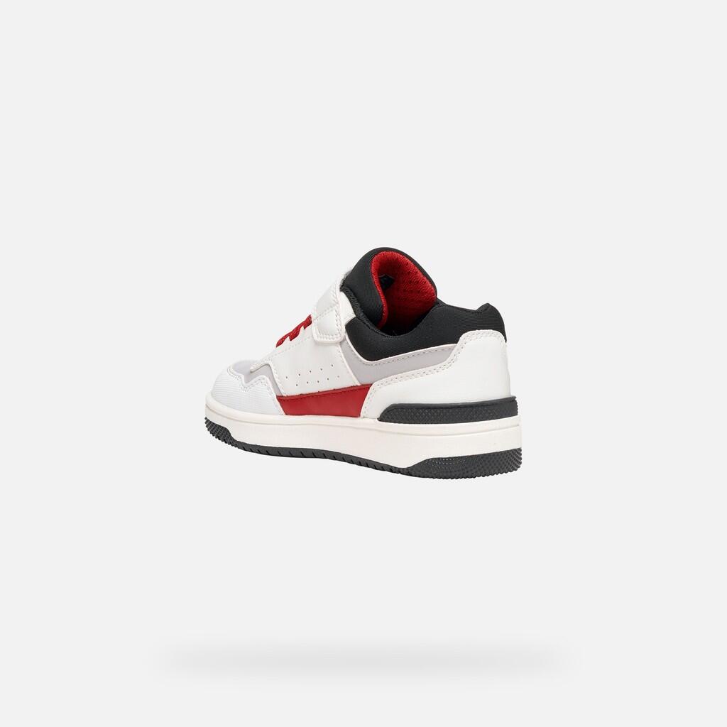 Baskets Garçon J WASHIBA BOY Blanc/Rouge 4/7