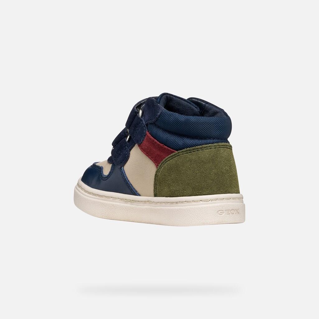 Baskets Bébé Garçon NASHIK BABY BOY Beige/Bleu Marine 4/7