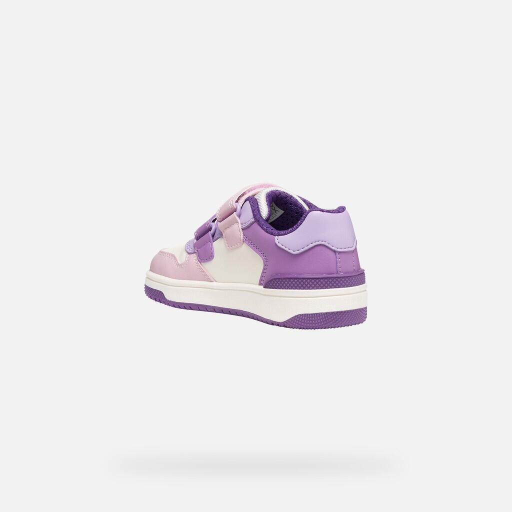 Baskets Fille WASHIBA GIRL Blanc/Lilas Foncé 4/7