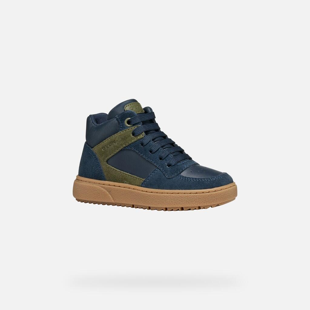 Baskets Garçon J THELEVEN BOY Bleu Marine/Vert Militaire 3/7