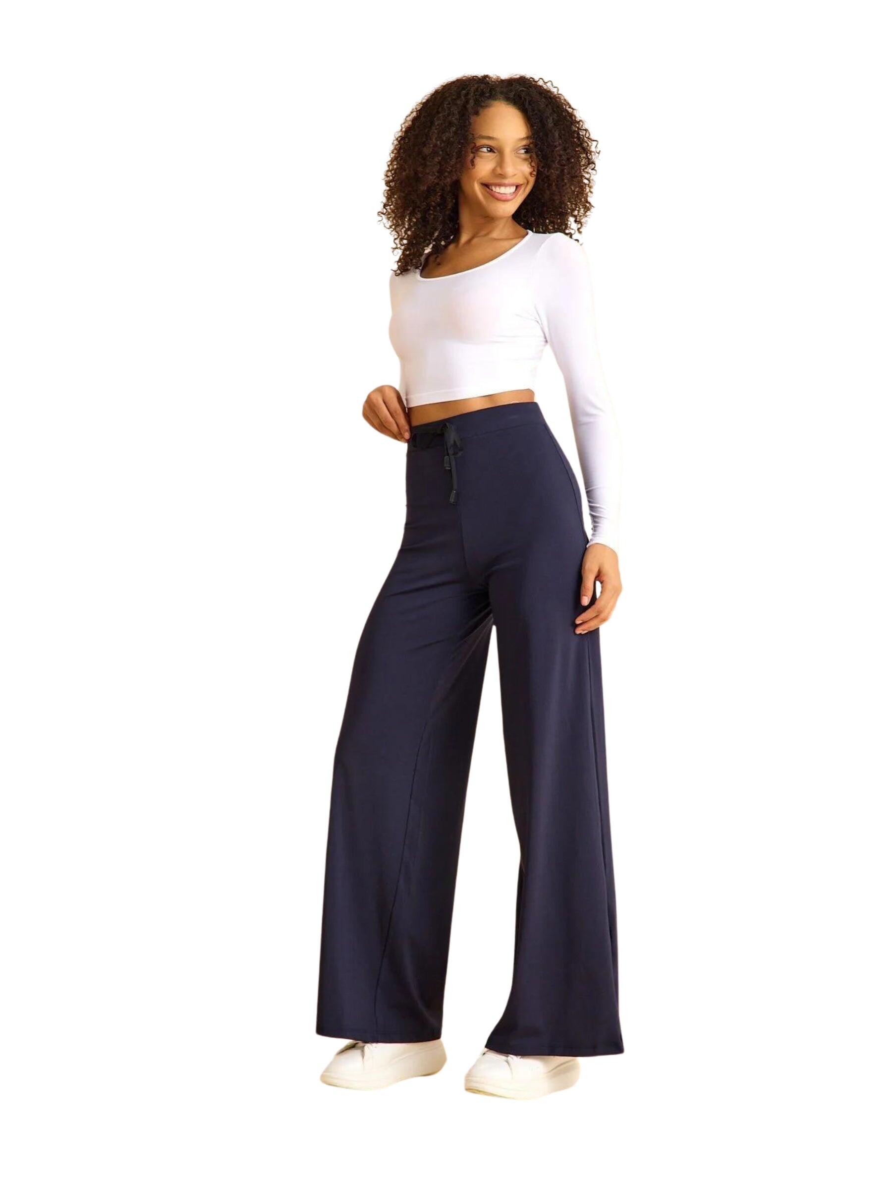 447 Pantaloni Yoga Mumbai in blu navy 3/3