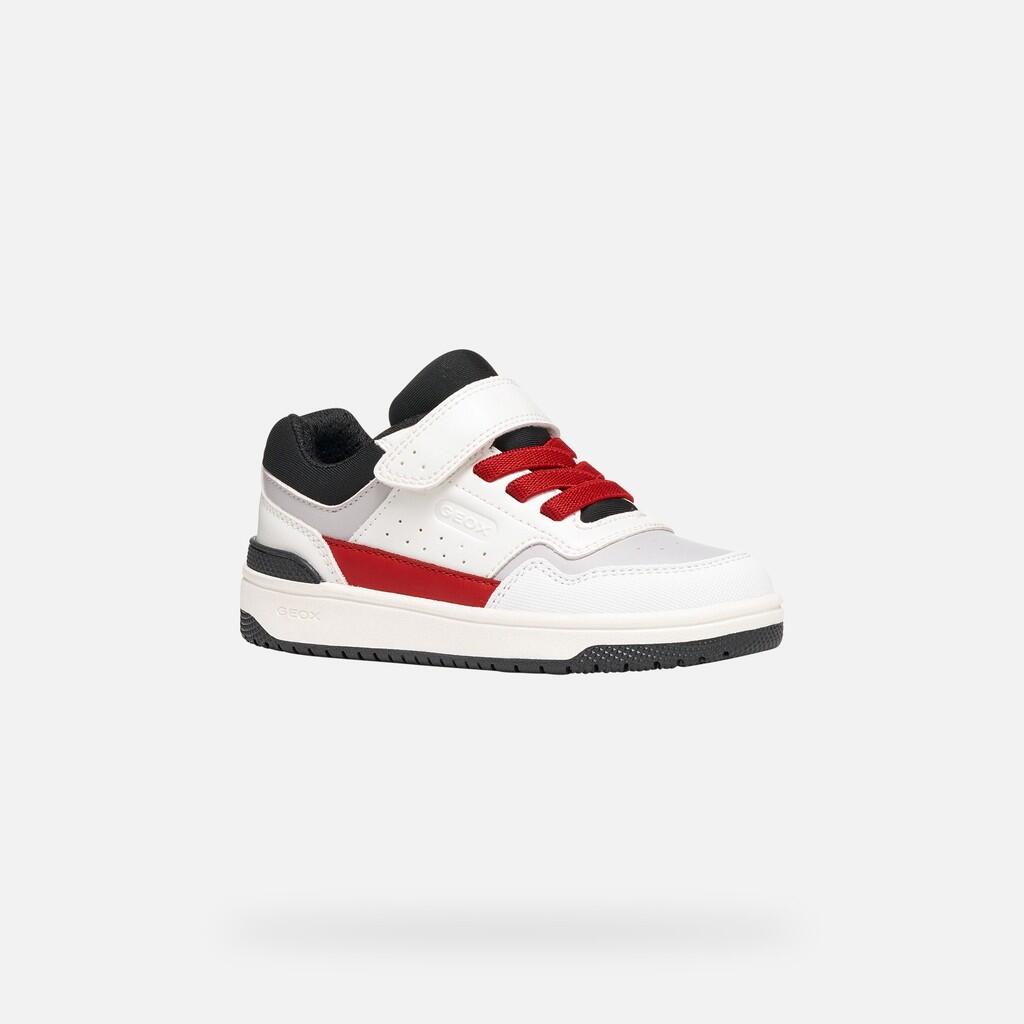 Baskets Garçon J WASHIBA BOY Blanc/Rouge 3/7
