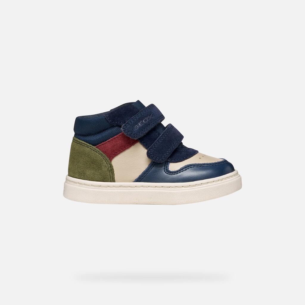 Baskets Bébé Garçon NASHIK BABY BOY Beige/Bleu Marine 2/7