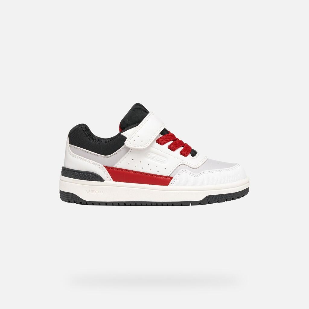 Baskets Garçon J WASHIBA BOY Blanc/Rouge 2/7