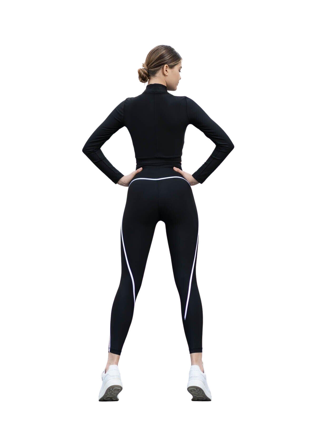 352 Leggings Menton in nero 3/4