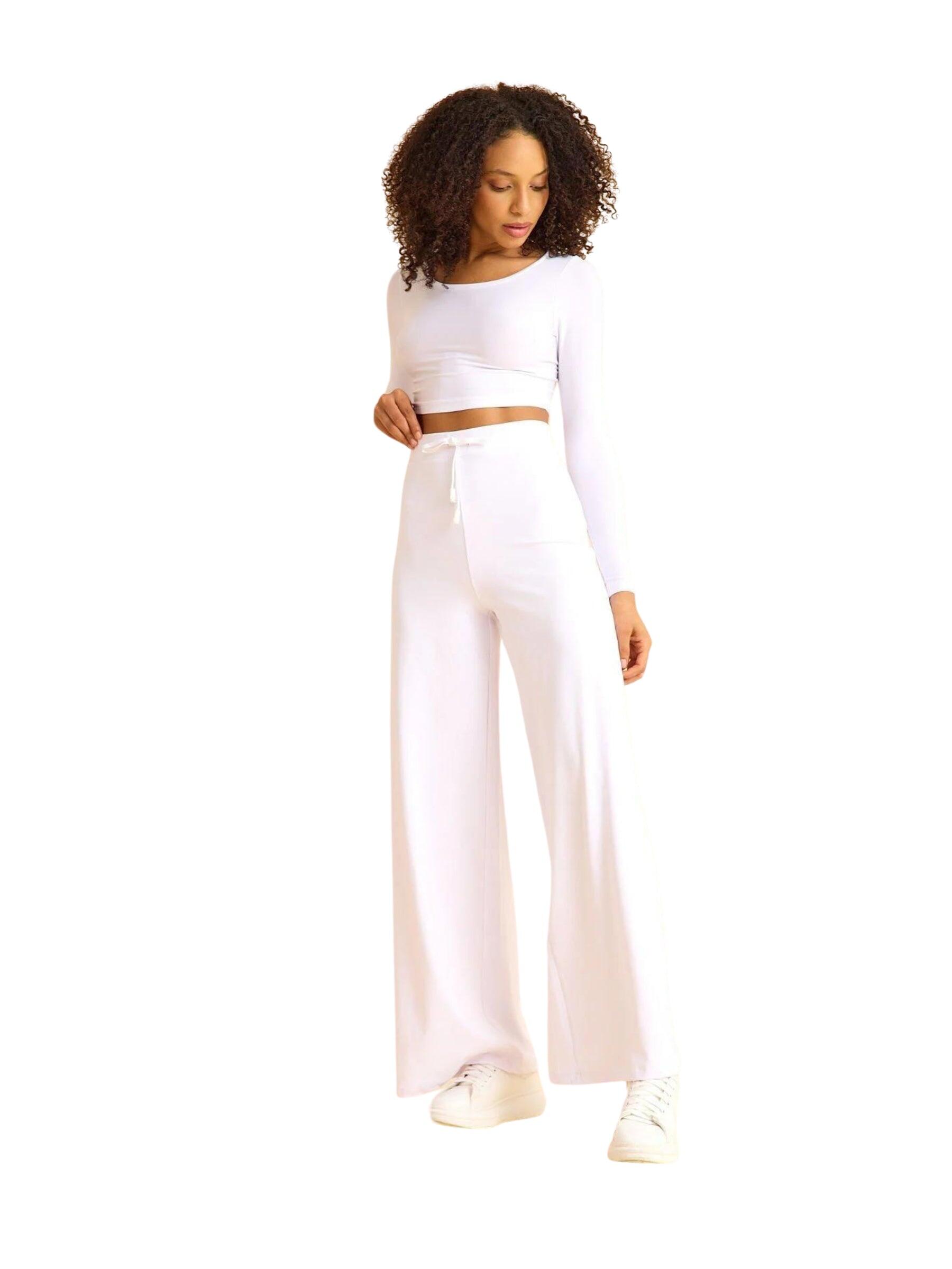 445 Pantaloni da yoga Mumbai di colore bianco 3/3