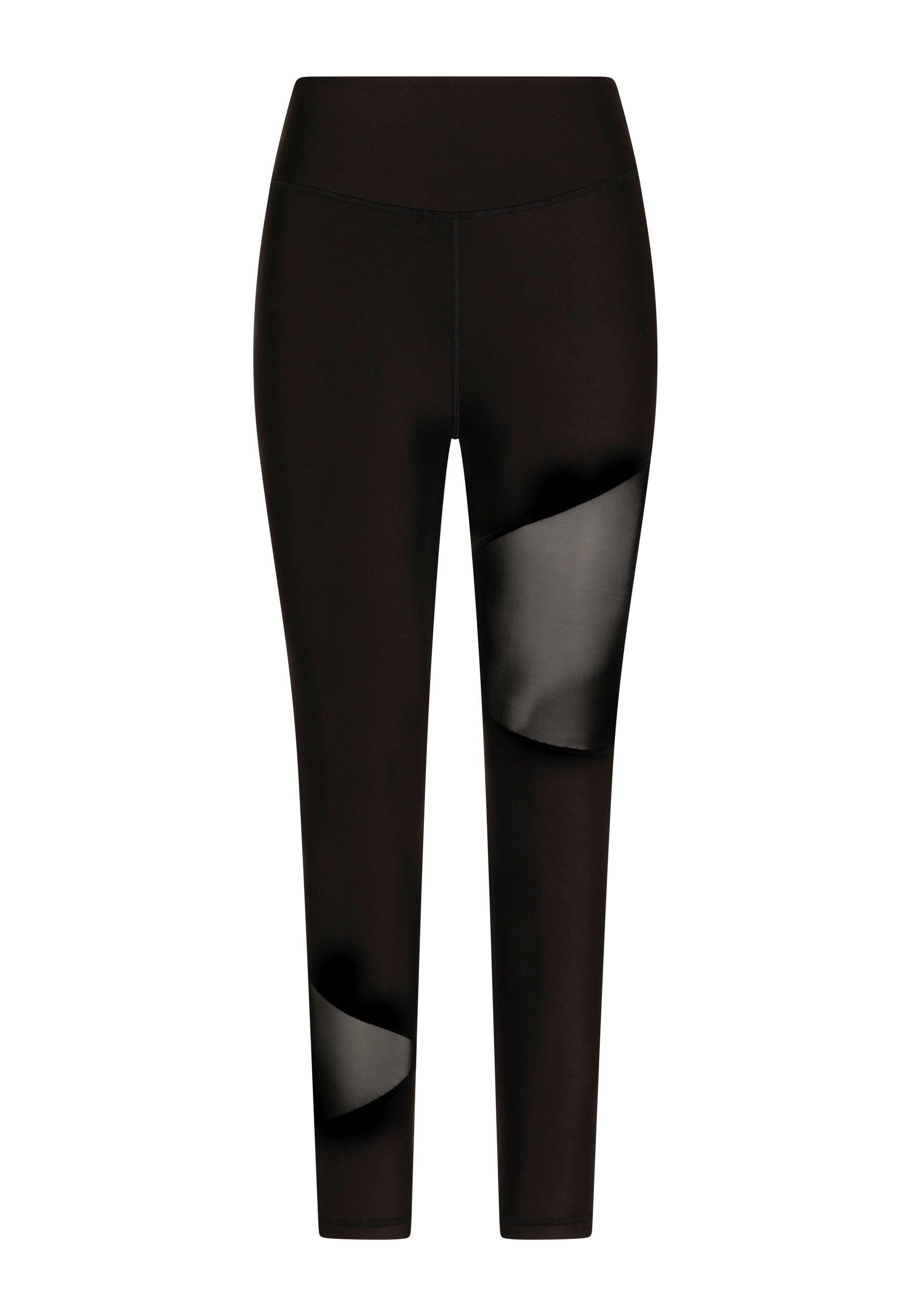 1017 Leggings sportivi con dettagli in tulle in nero 2/5
