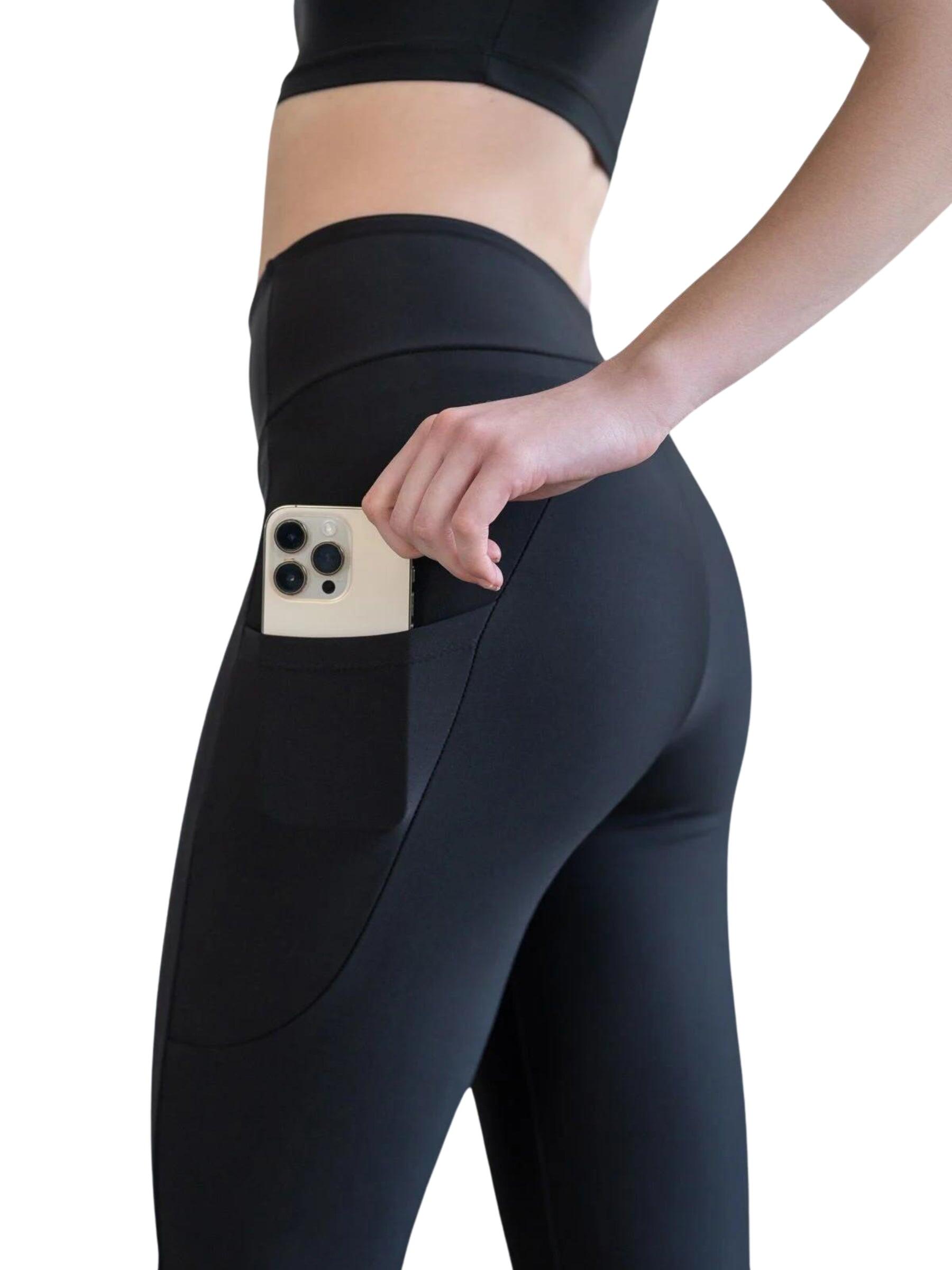 432 Leggings tascabili in nero 3/6