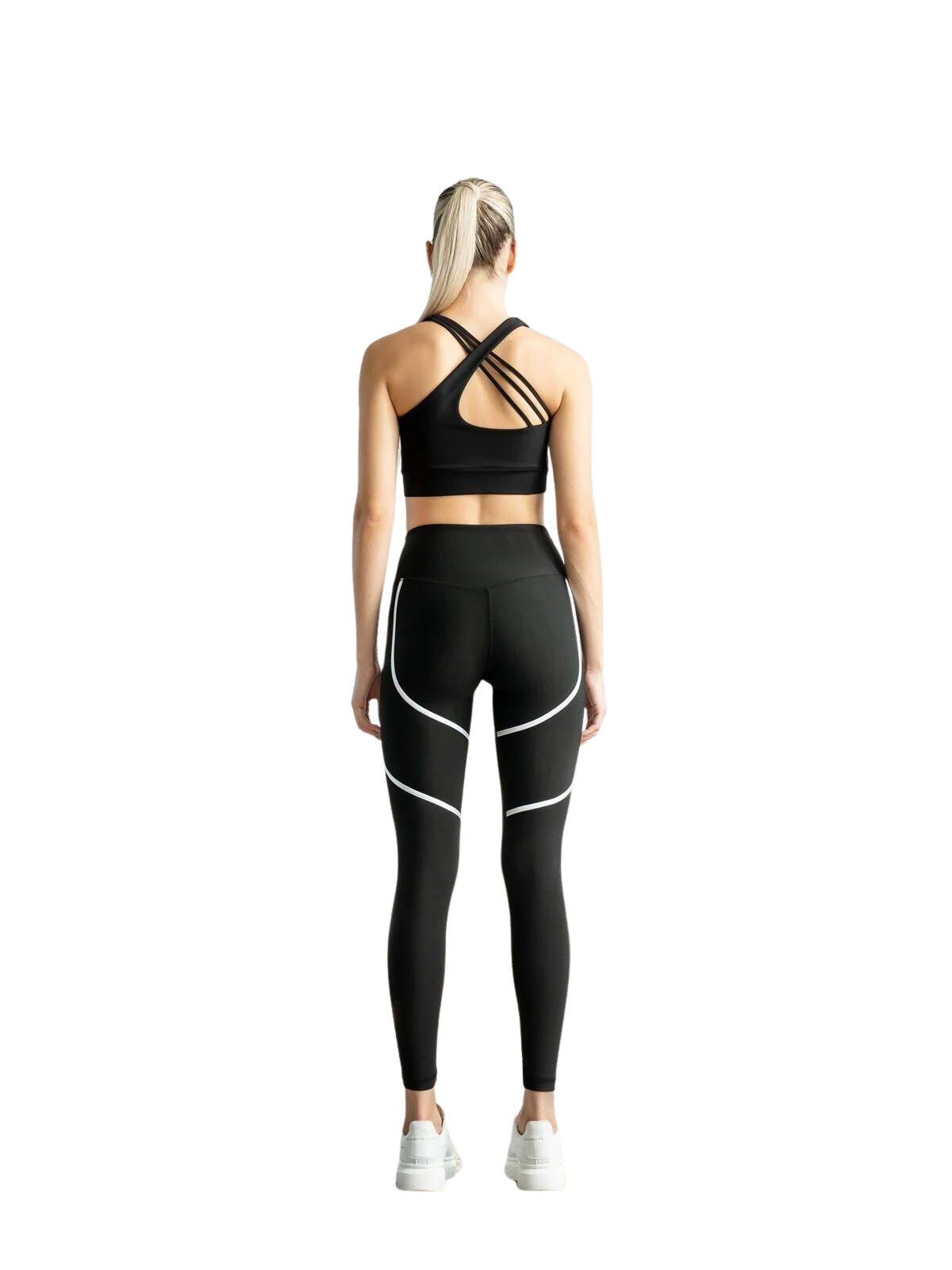 394 Leggings Orly Sport in bianco e nero 3/3
