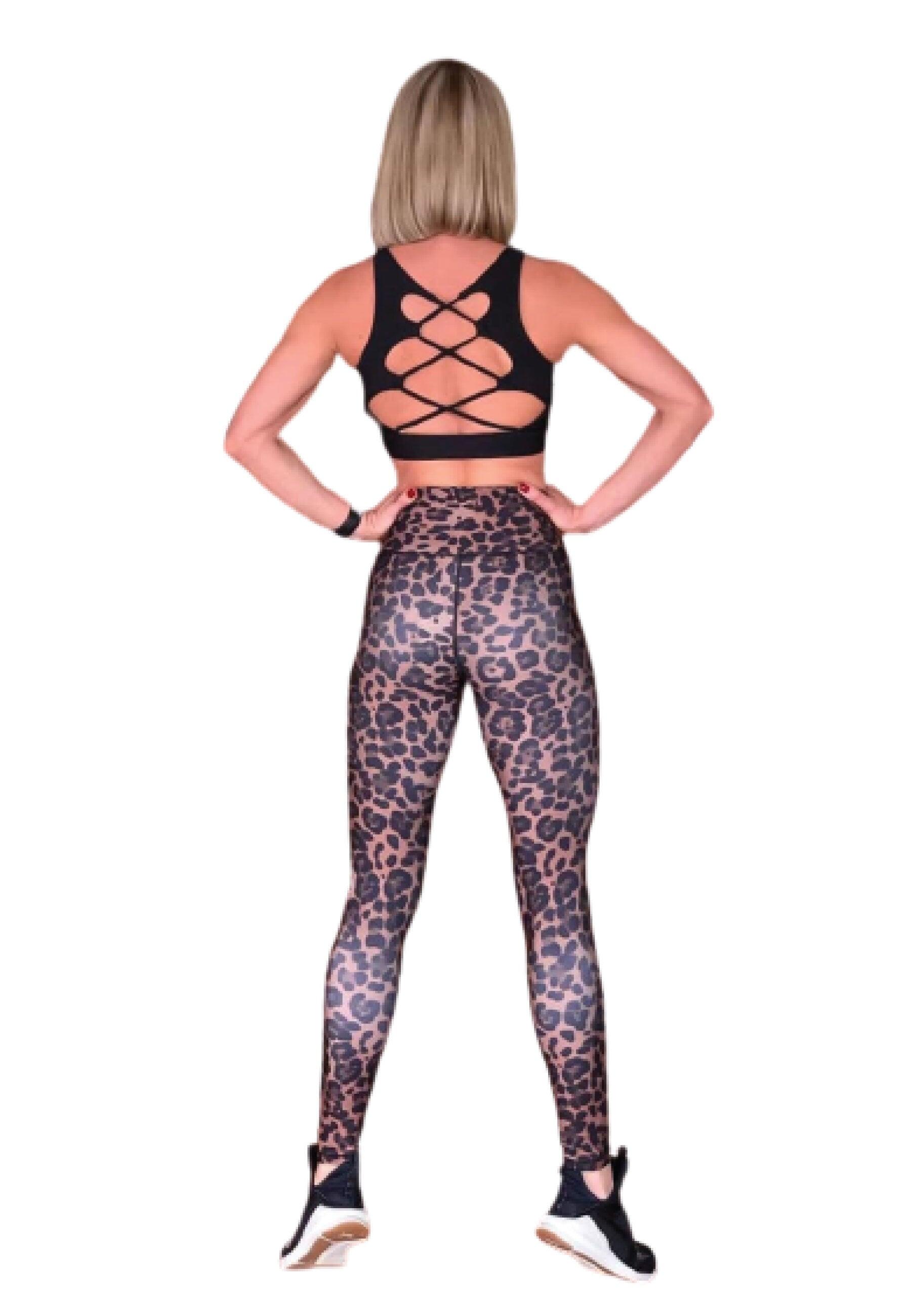872 Leggings a vita alta in Leopardo 4/5