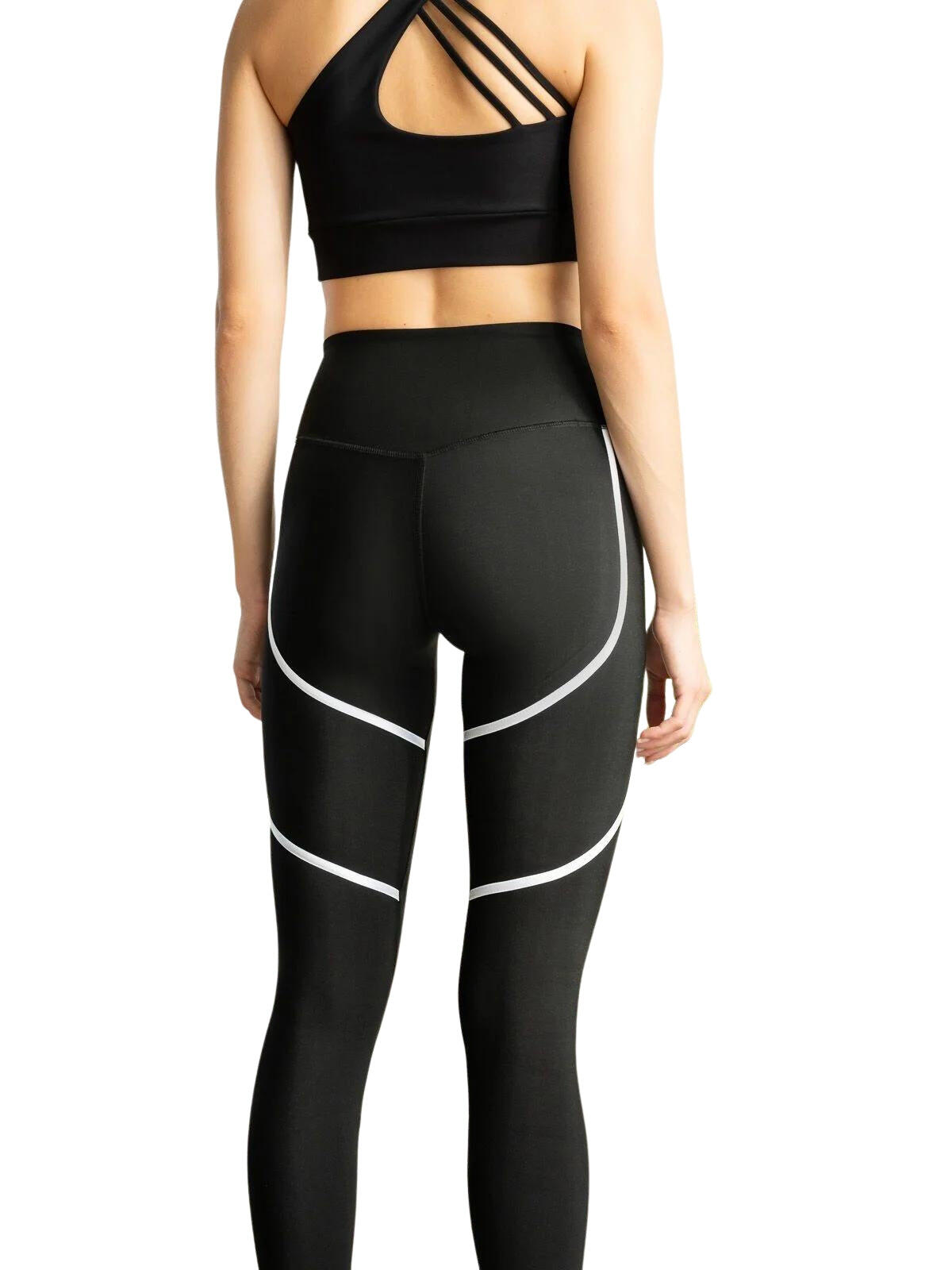 394 Leggings Orly Sport in bianco e nero 2/3