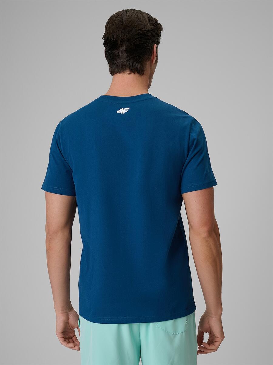 T-shirt regular z nadrukiem męski 4F 4FRSS26TTSHM4306