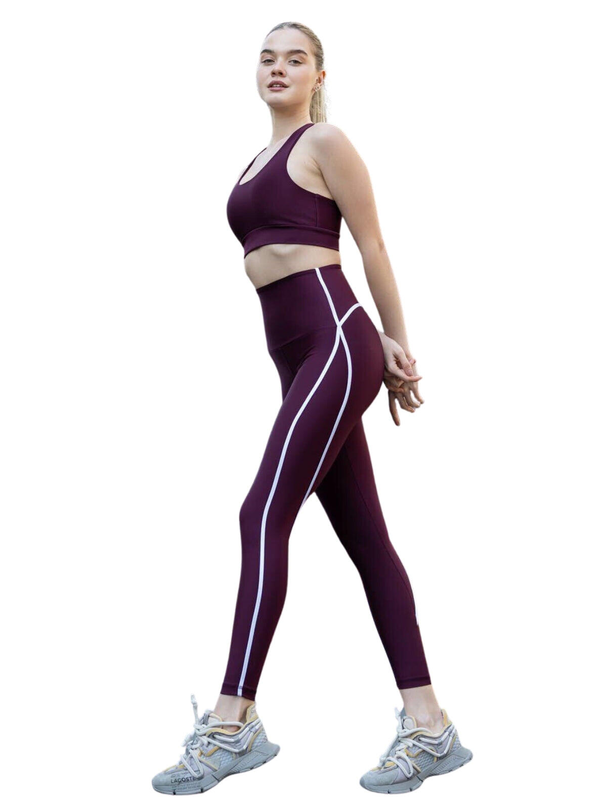 373 Leggings Menton in viola scuro 4/4