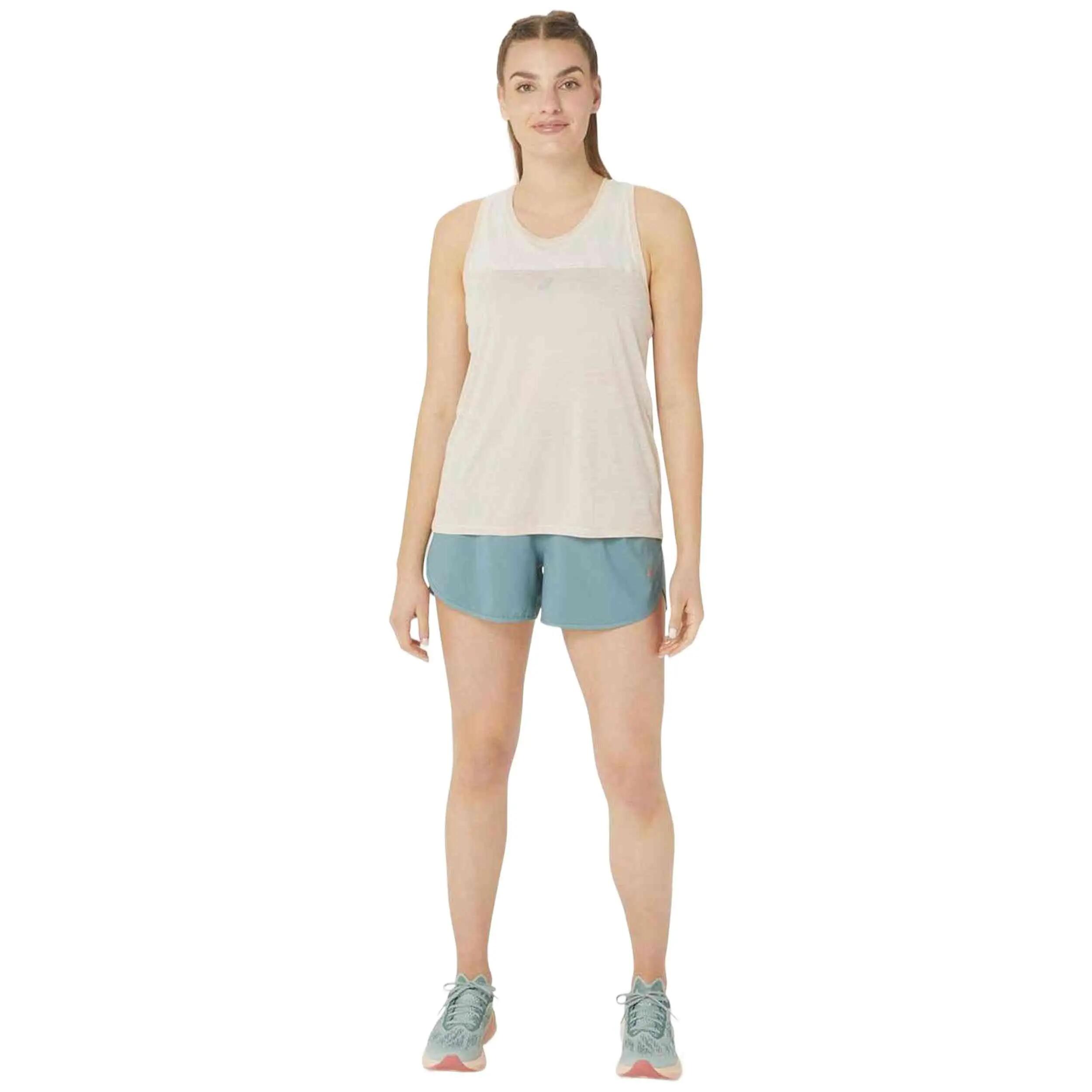 Maglia da basket Asics modello Camiseta ASICS Race sin mangas blanco m per donne 5/5